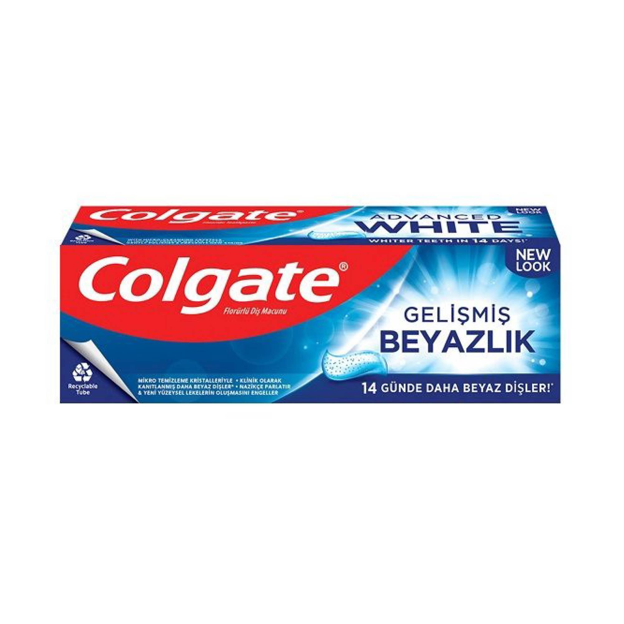 Colgate Diş Macunu Total Gelişmiş Beyazlık 50 ml