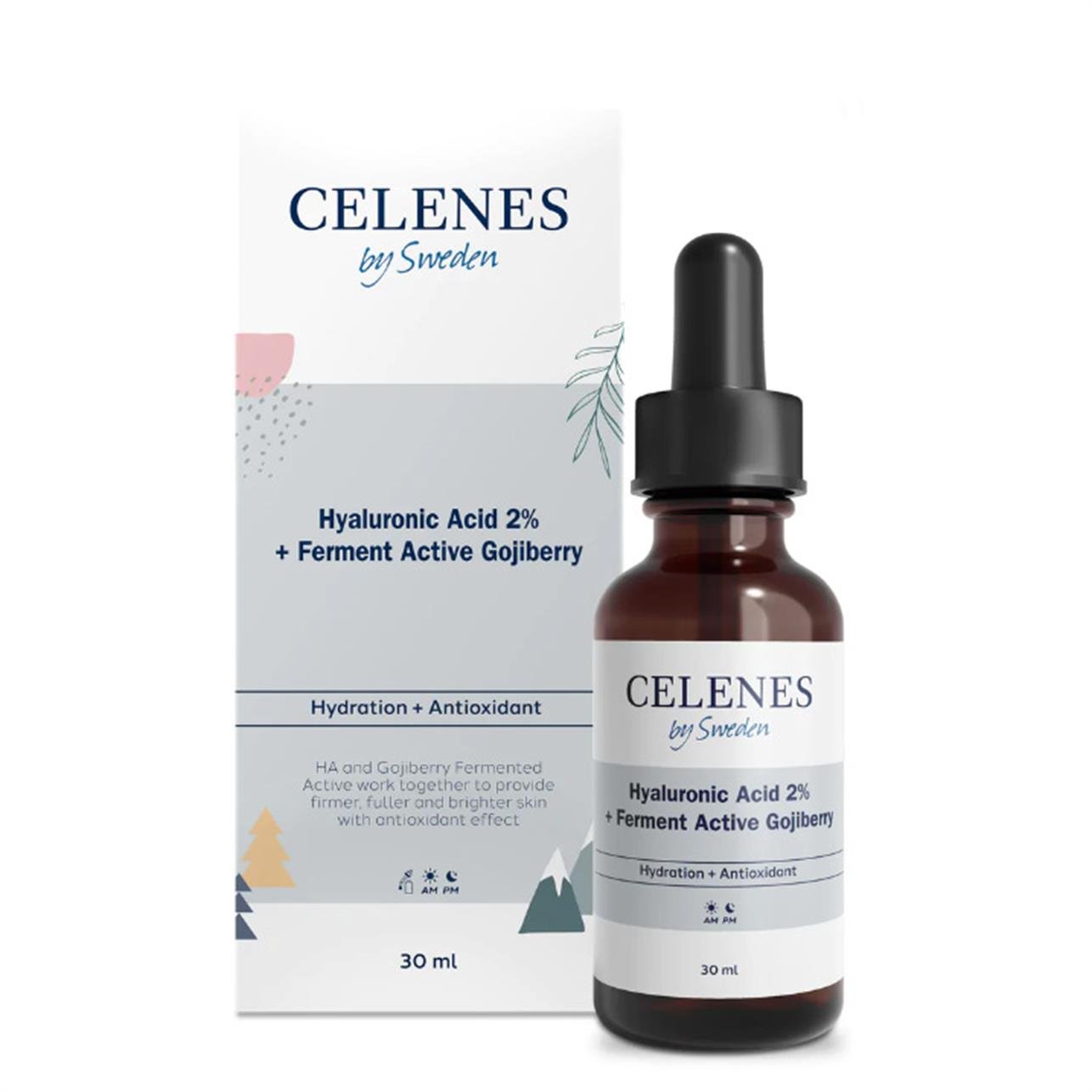 Celenes Hyalüronik Asit %2 + Gojiberry Fermente Aktifli Serum Tüm Cilt Tipleri 30 ml