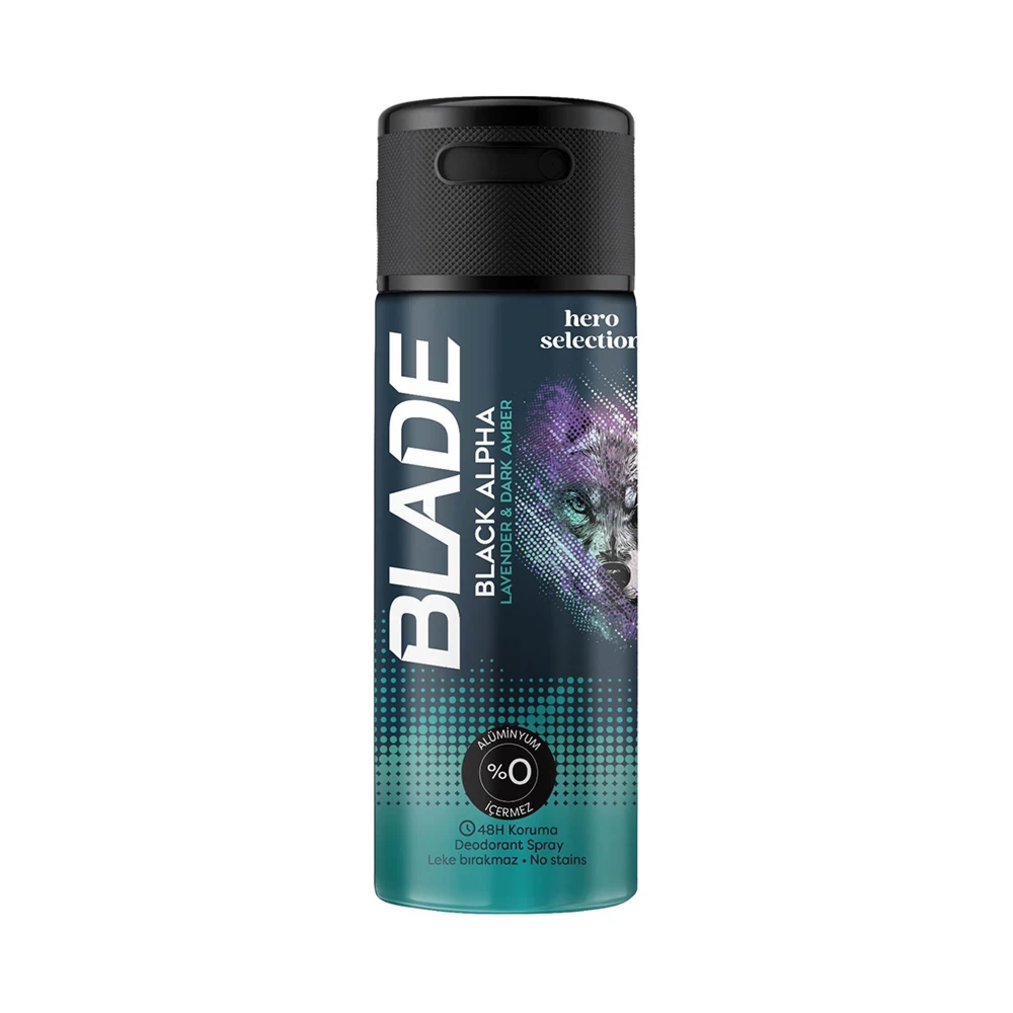 Blade Deodorant Black Alpha Lavender&Dark Amber Erkek 150ml