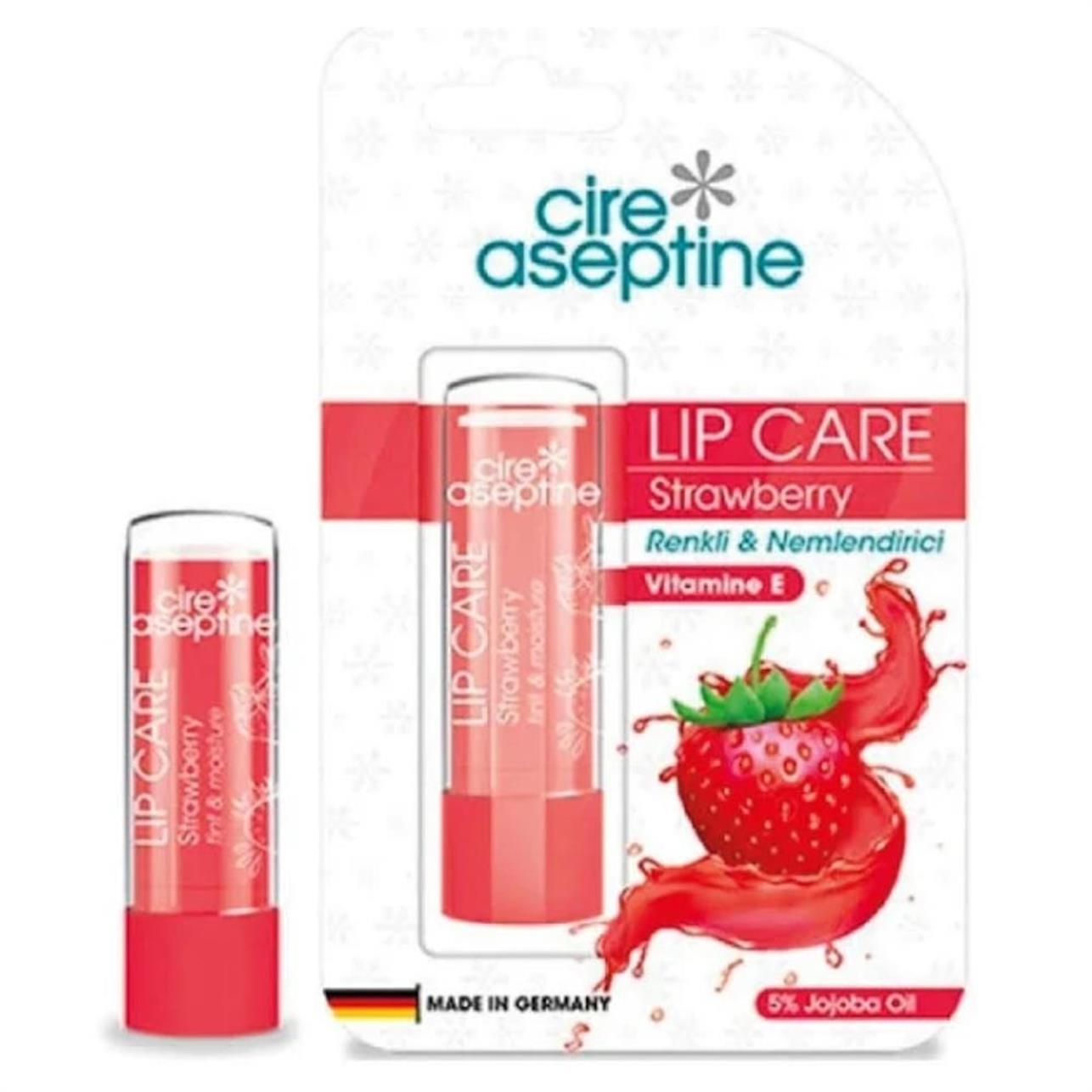 Cire Aseptine Lip Balmı-Dudak Balmı Çilek - Platin