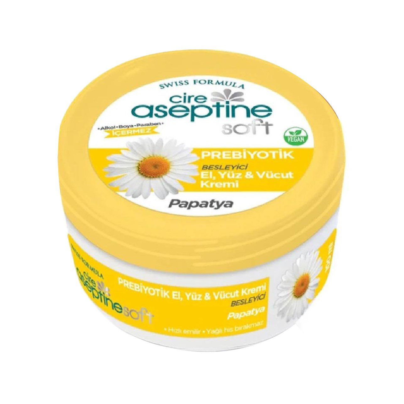 Cire Aseptine Prebiyotik El,Yüz,Vücut Kremi Papatya Besleyici 100 ml