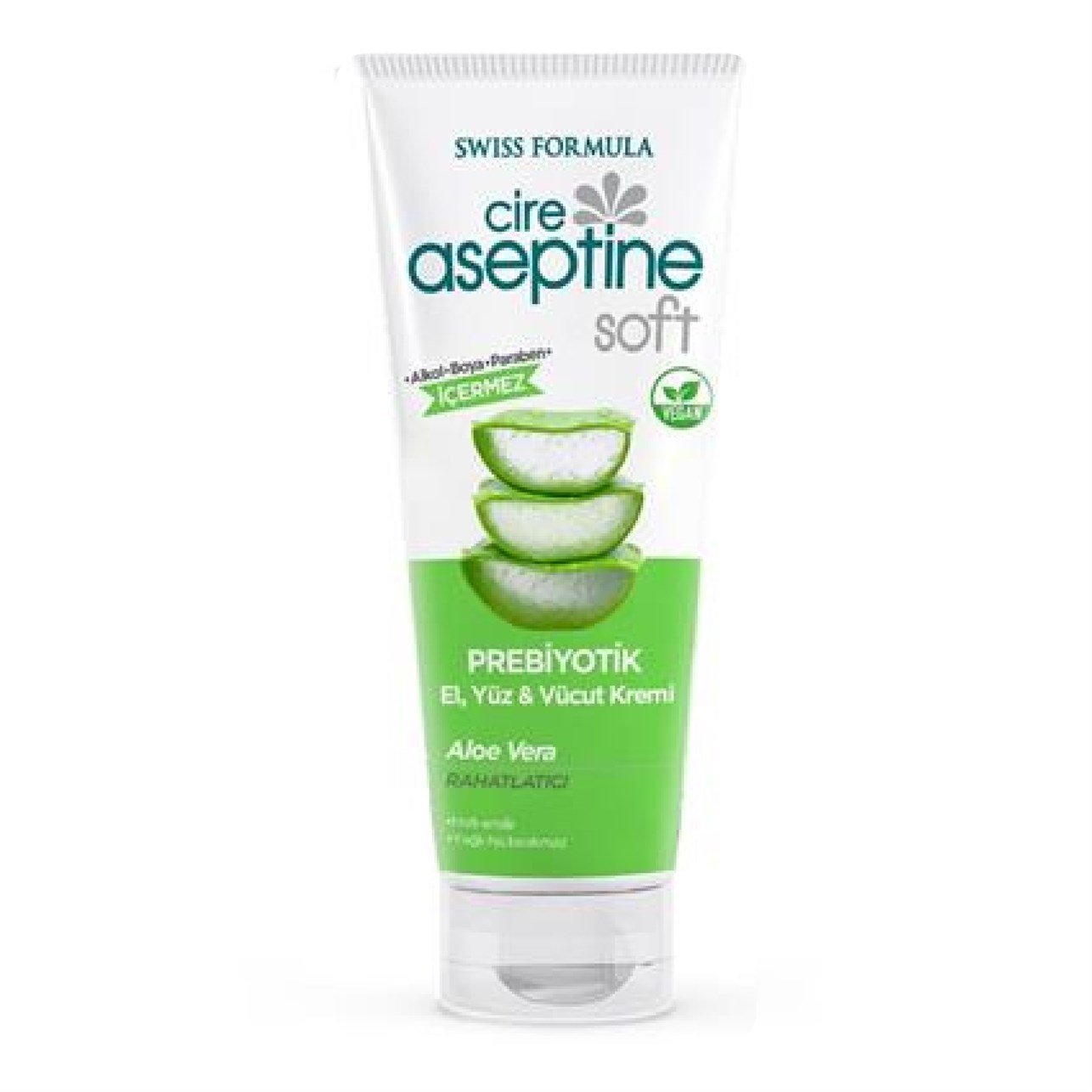Cire Aseptine Prebiyotik El,Yüz,Vücut Kremi Aloe Vera Rahatlatıcı 75 ml 