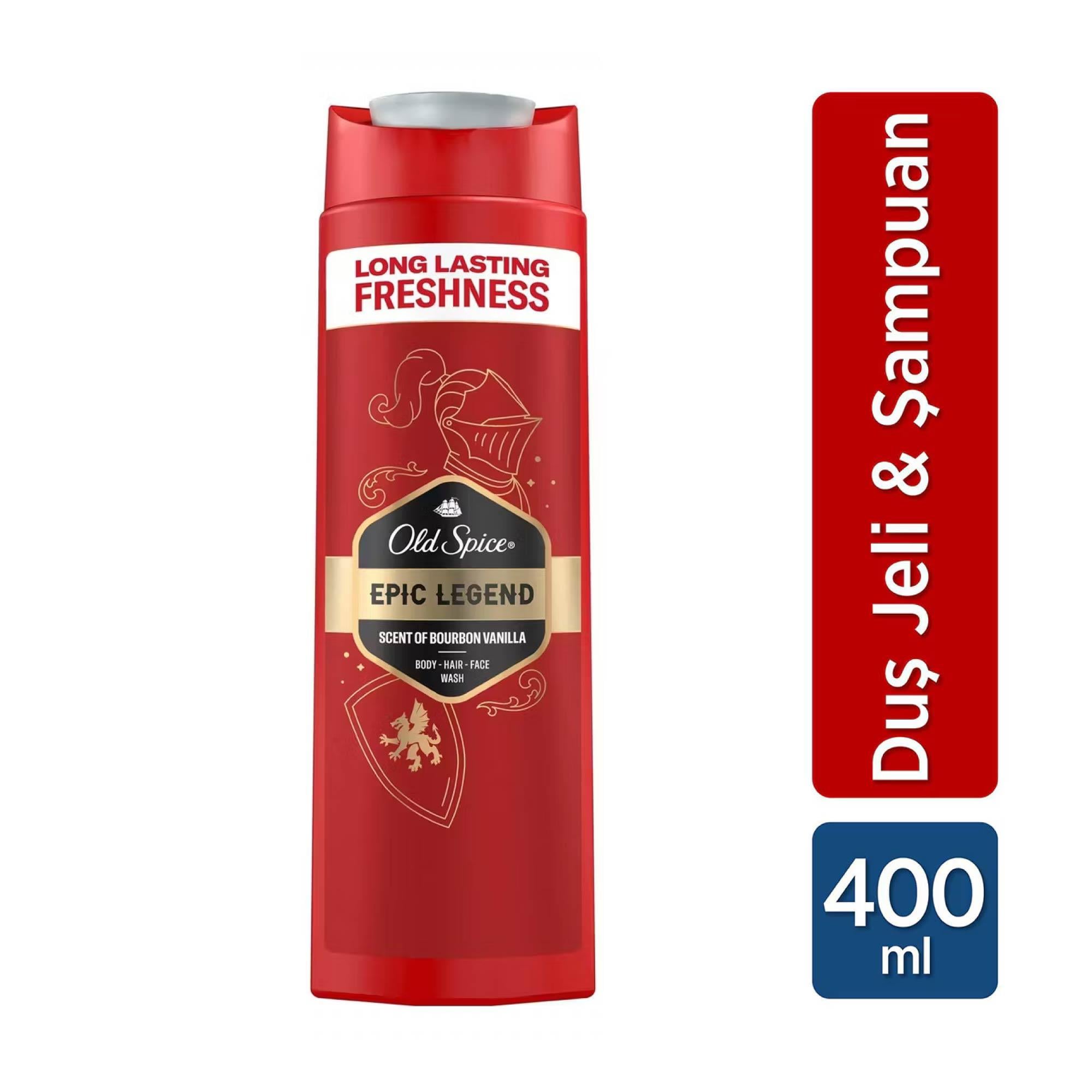 Old Spice Duş Jeli ve Şampuan Epic Legend 400 ml