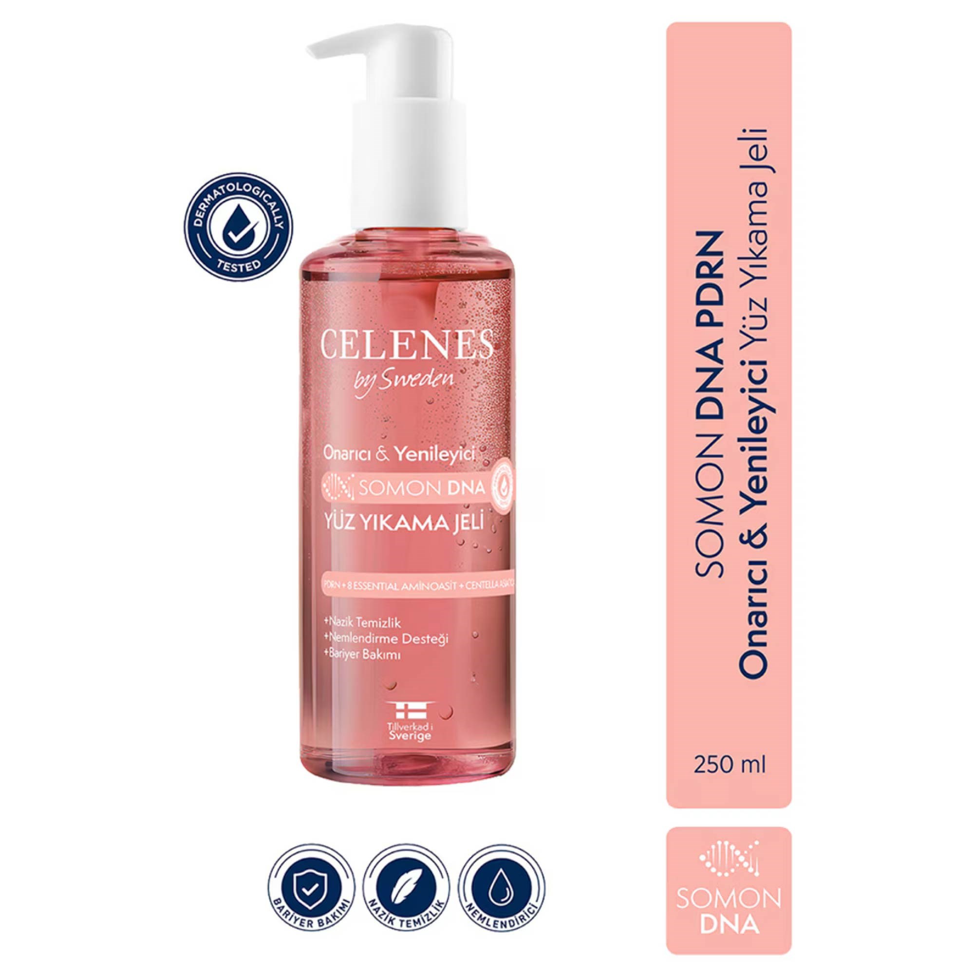 Celenes Somon DNA Onarıcı & Yenileyici Yüz Yıkama Jeli 250 ml