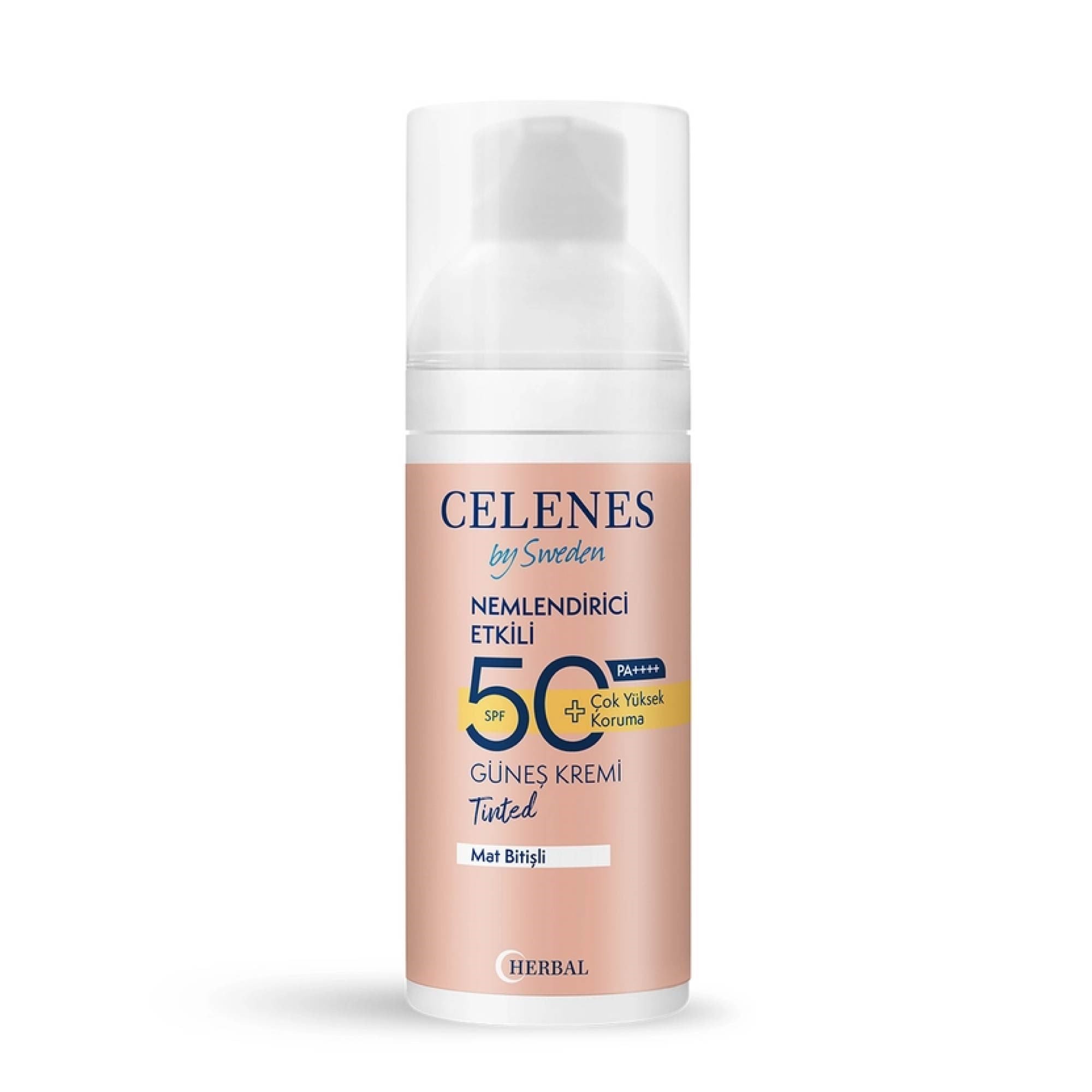 Celenes Tinted Sunscreen Fluid Spf +50 Renkli Güneş Koruyucu Light 50 ml