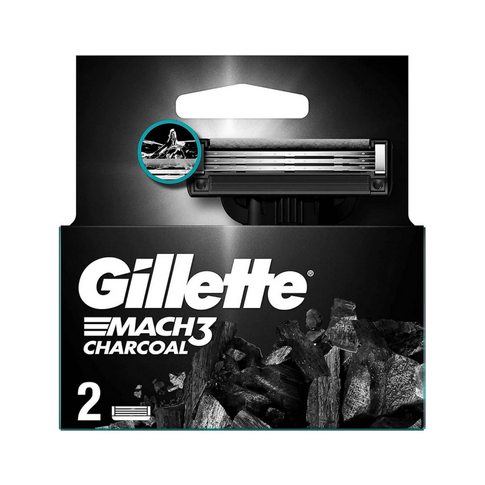 Gillette Mach3 Charcoal Yedek Tıraş Bıçağı 2'li