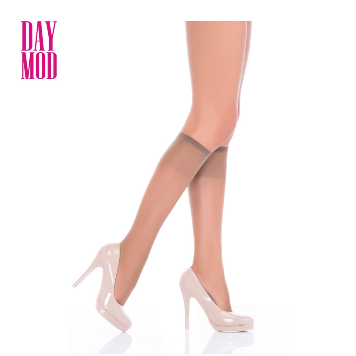 DayMod Lady Fit15 Diz Altı Çorap 86/Vizon