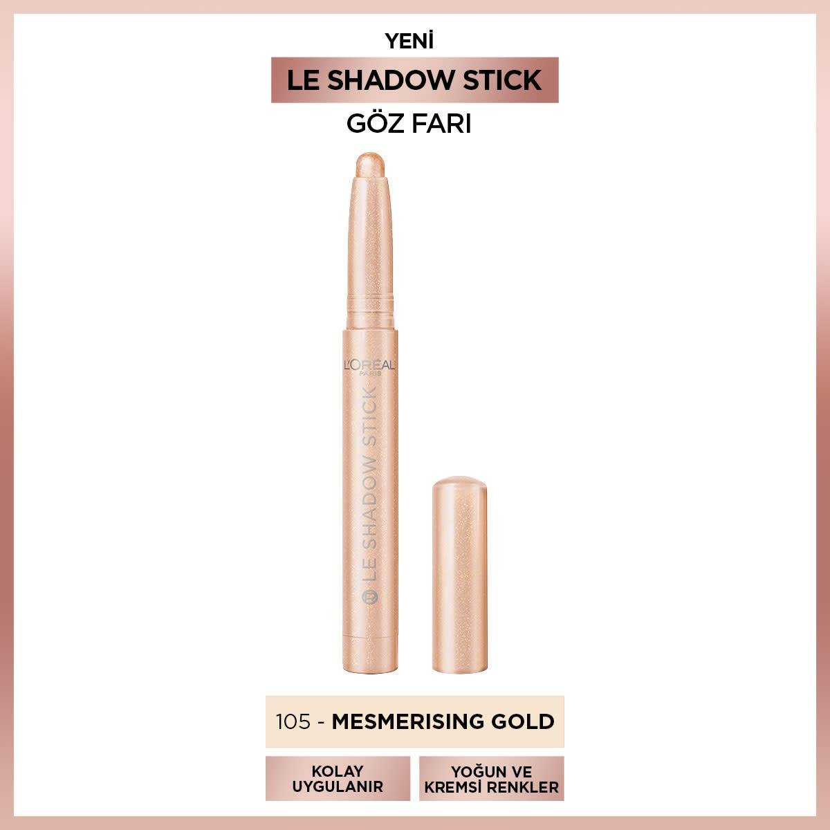Loreal Paris Le Shadow Stick Göz Farı 105 Mesmerizing Gold 