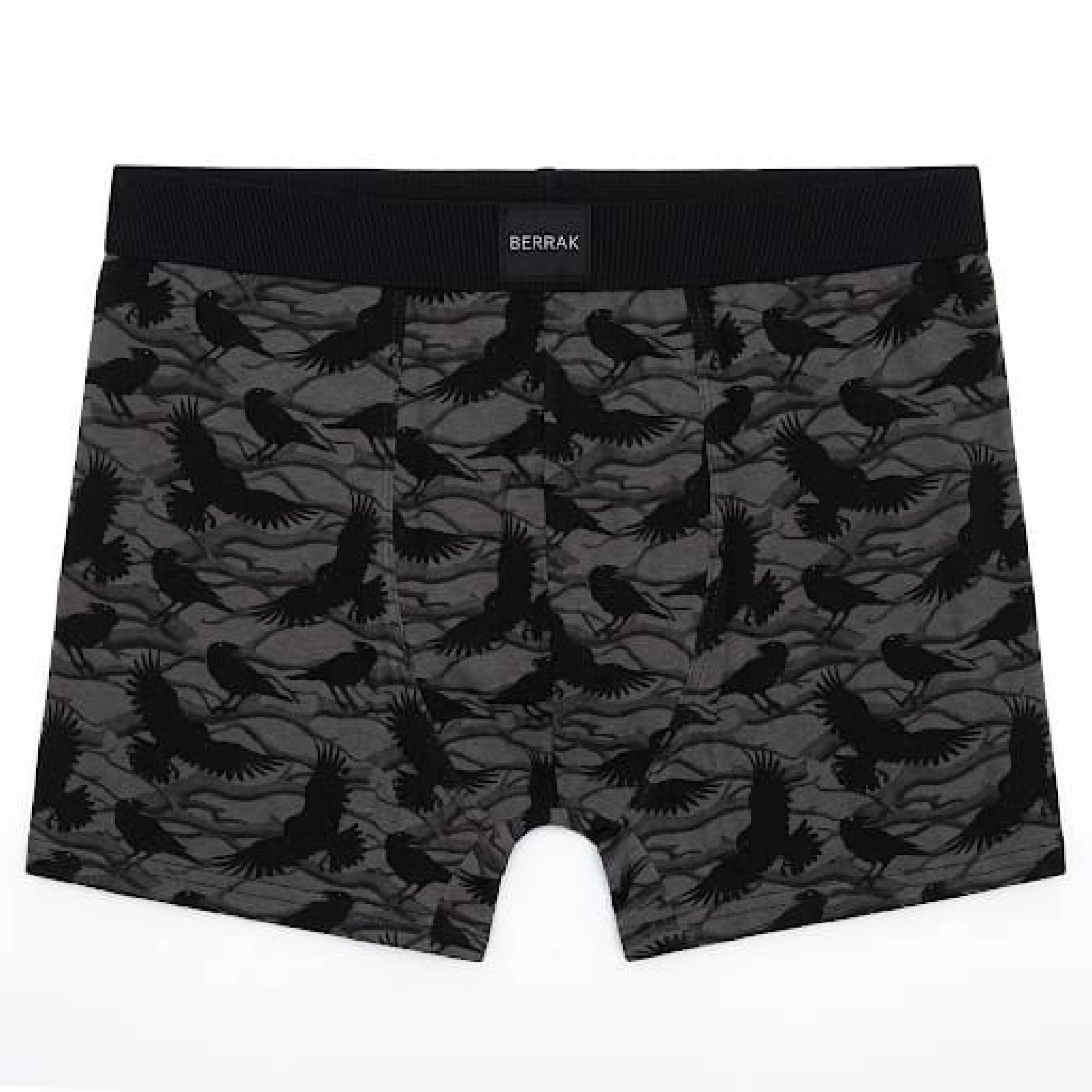 Berrak Erkek Karga Desenli Boxer 4431 XXLarge