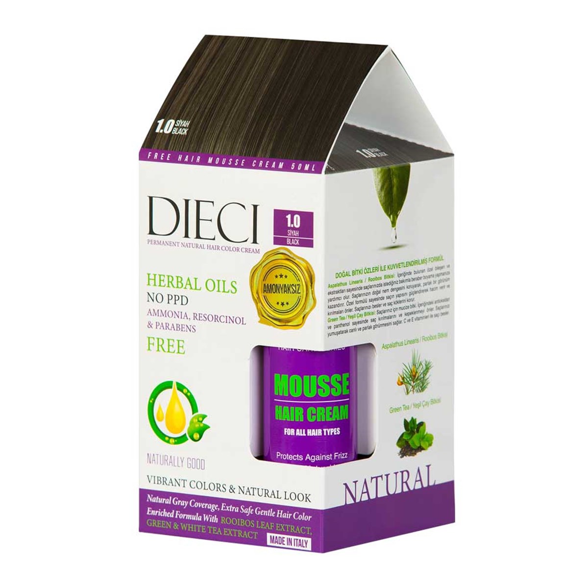 Dieci Amonyaksız Kit Boya Siyah 1.0