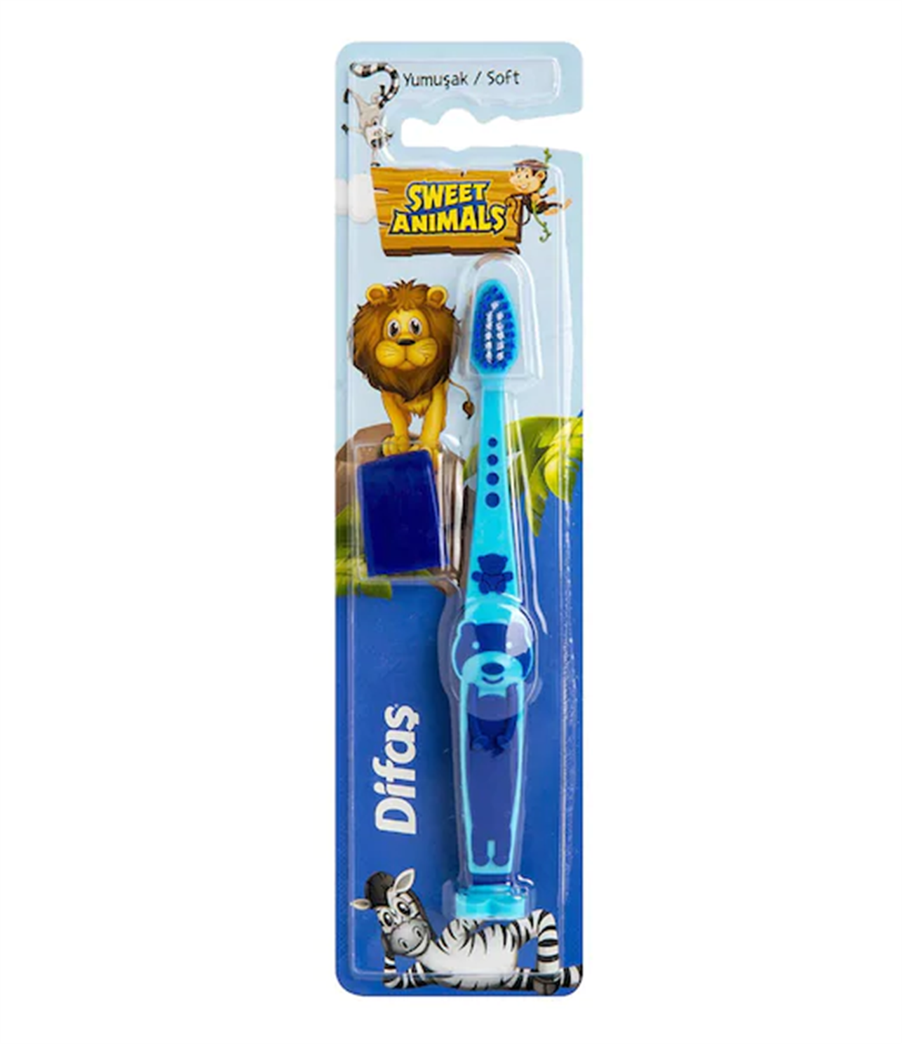 Difaş Sweet Animals Diş Fırçası Yumuşak/Soft  Çocuklar İçin 