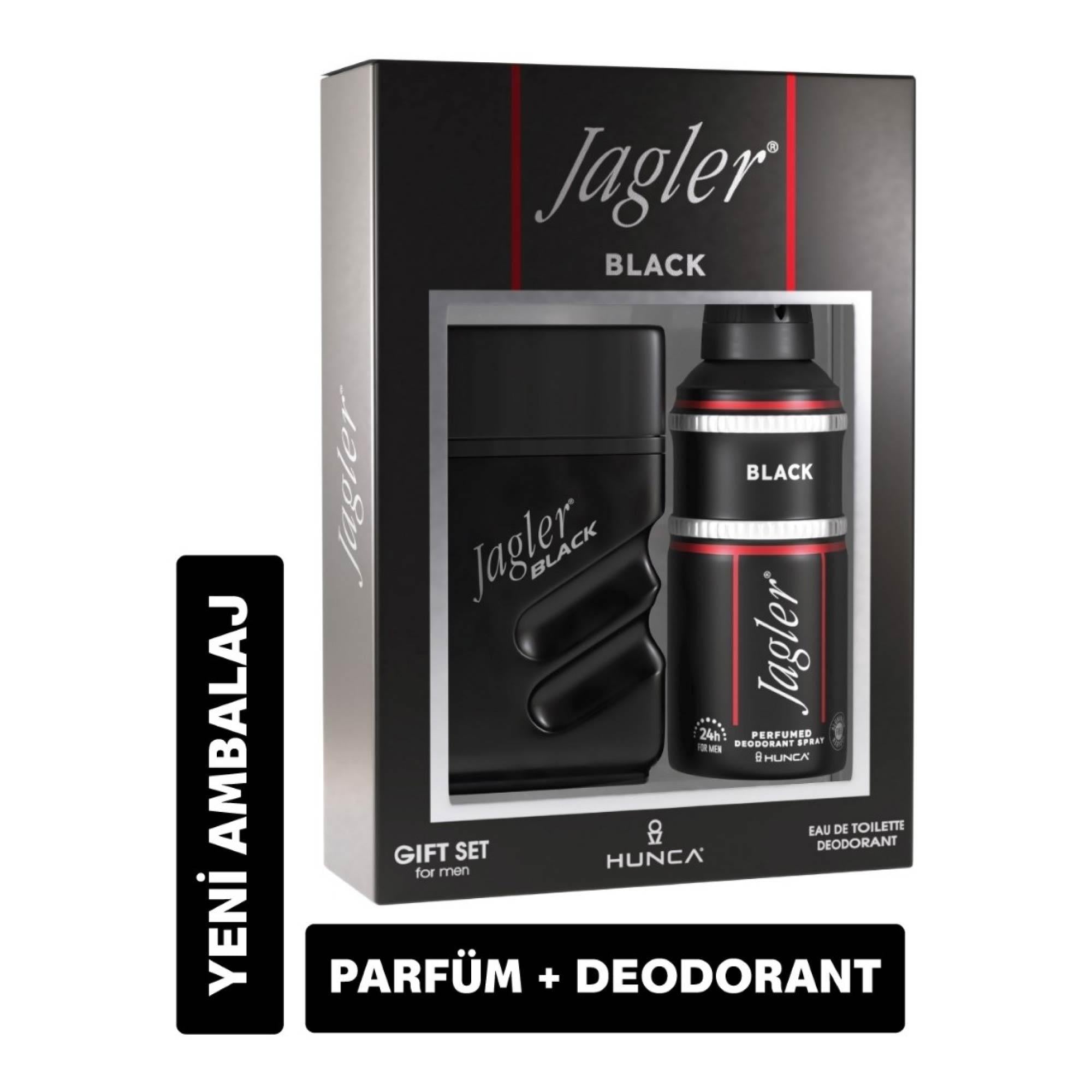 Jagler Black Edt Parfüm 90ml + Jagler Black Deodorant 150ml