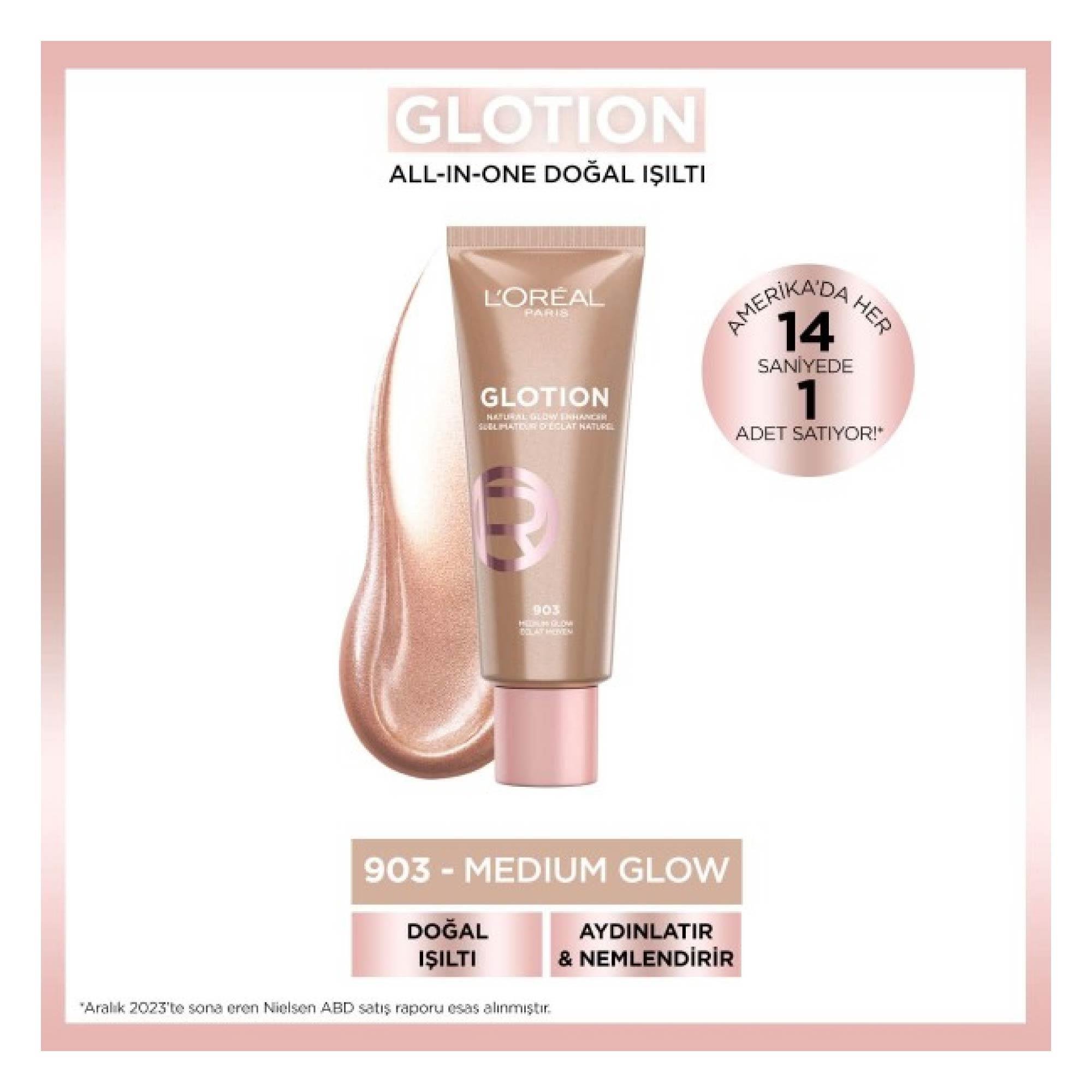 Loreal Paris Glotion Aydınlatıcı Makyaj Bazı 903 Medium Glow 