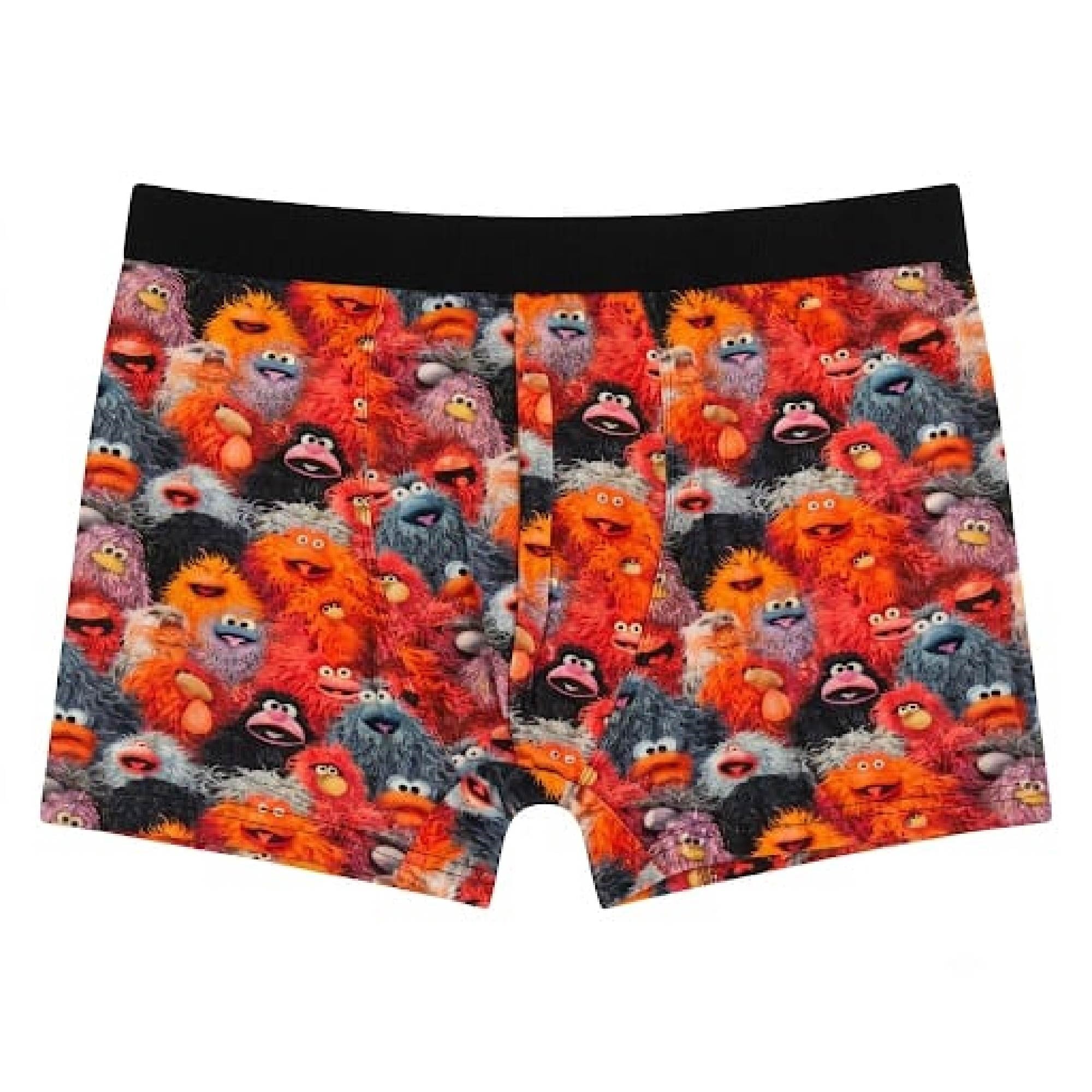 Berrak Erkek Sevimli Canavar Desenli Boxer 4431 3XLarge