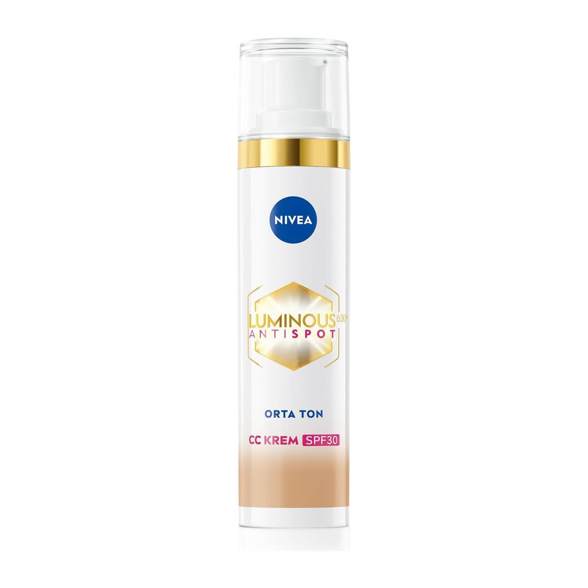 Nivea Luminous 630 Antispot CC Krem Spf +30 02 Orta Ton