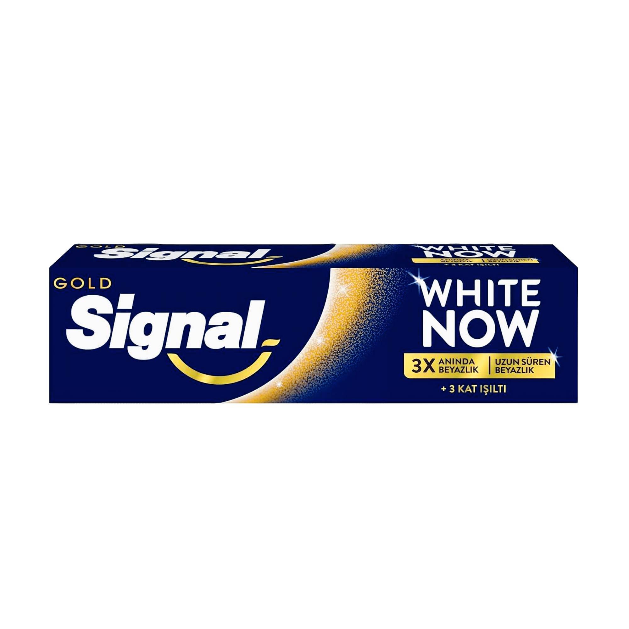 Signal Diş Macunu White Now Gold Anında 3 Kat Beyazlık 75ml 