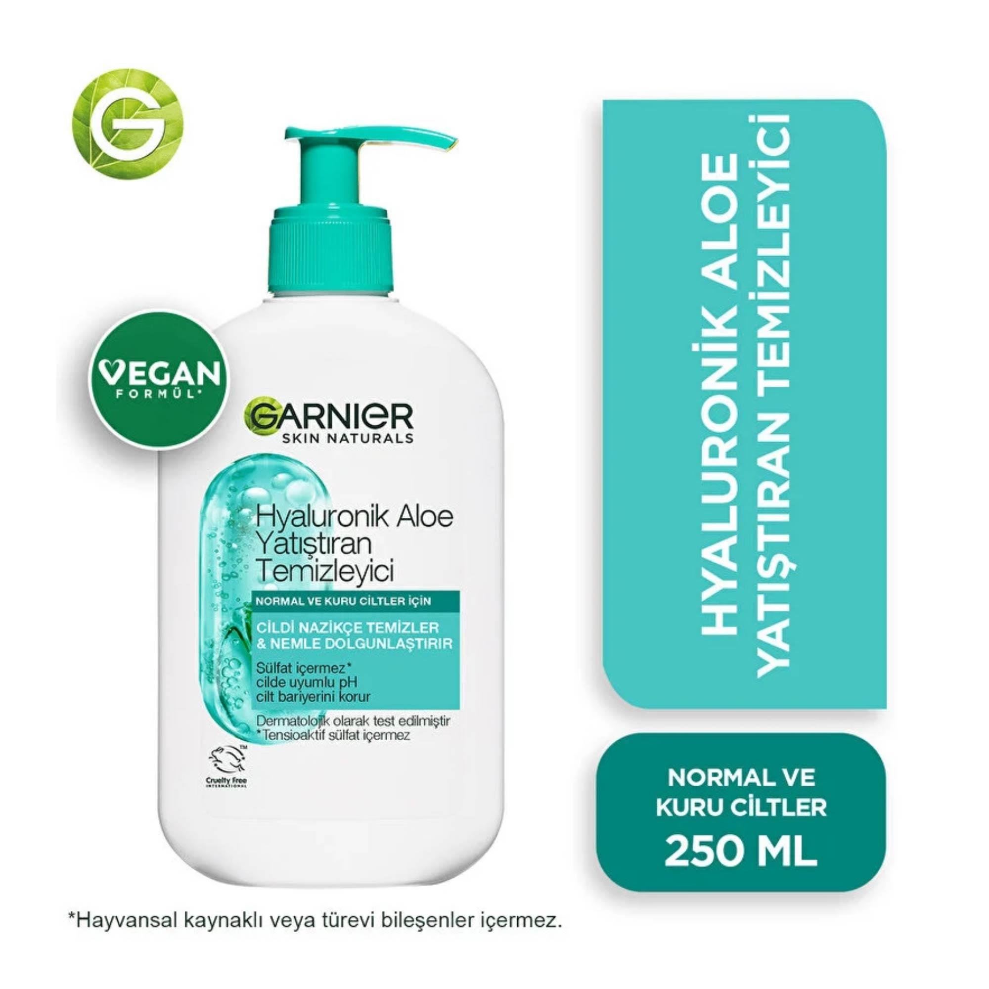 Garnier Hyaluronik Aloe Yatıştıran Temizleyici Normal/Kuru Ciltler 250 ml