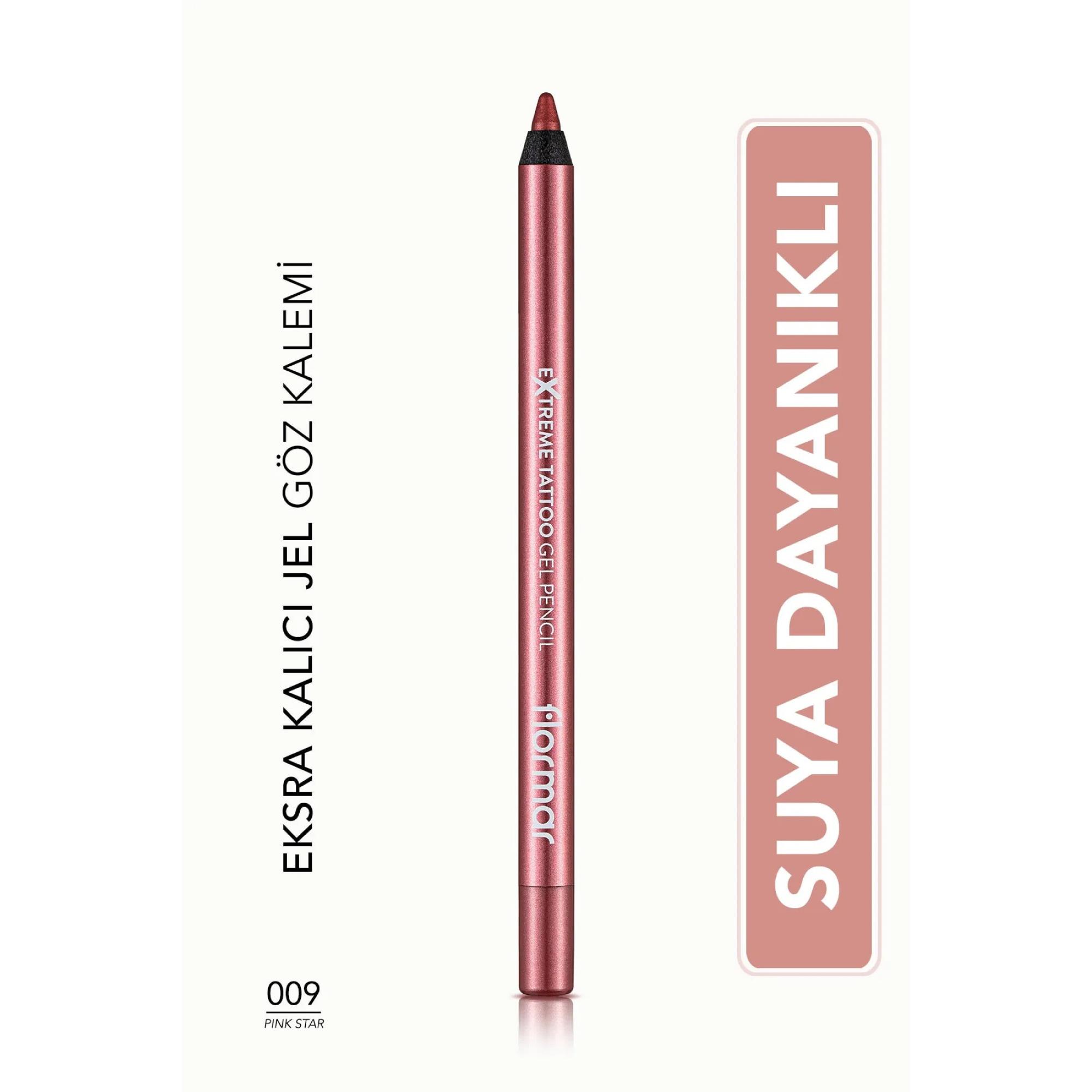 Flormar Extreme Tattoo Gel Pencil Göz Kalemi 09 Pink Star