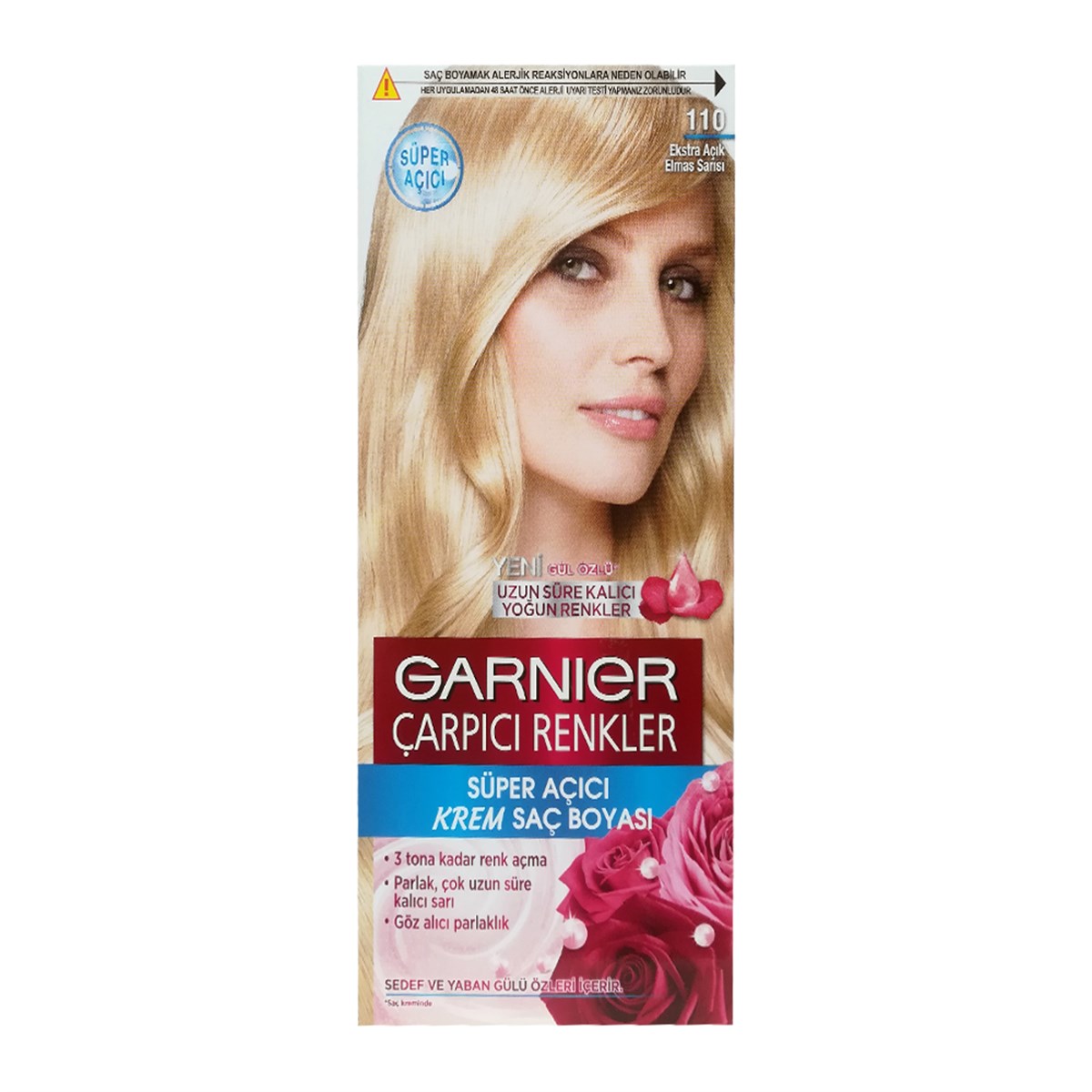 Garnier Çarpıcı Renkler Yoğun Kalıcı Krem Saç Boyası Extra Açık Elmas  Sarısı 110 - Platin