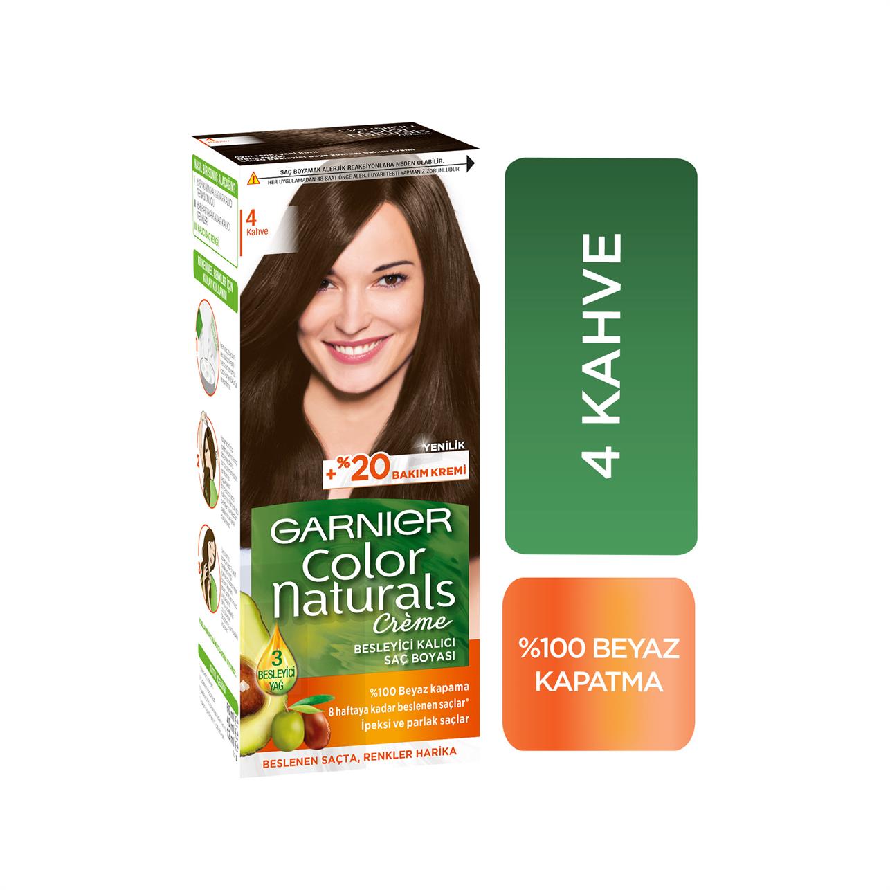 Garnier Color Naturals Creme Saç Boyası Kahve 4