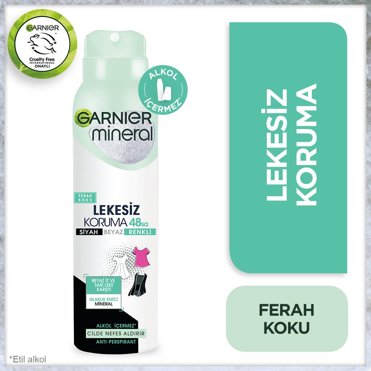 Garnier Deodorant Mineral Lekesiz Koruma Kadın 150 Ml
