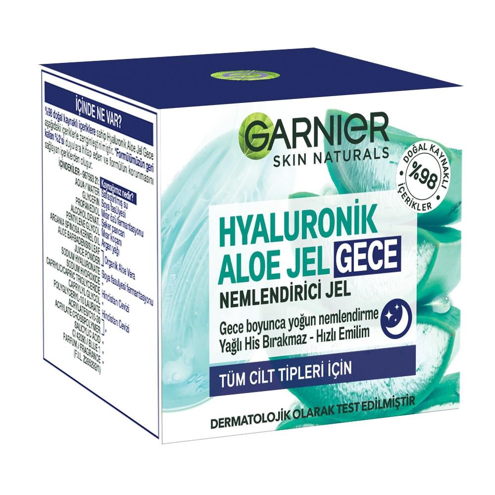 Garnier Hyaluronik Aloe Gece Nemlendirici Jel 50 ml