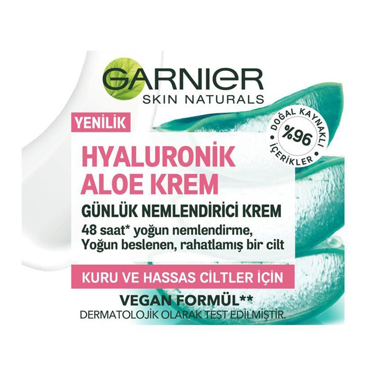 Garnier Hyaluronik Aloe Krem Günlük Nemlendirici Kuru ve Hassas Ciltler  İçin 50ml - Platin