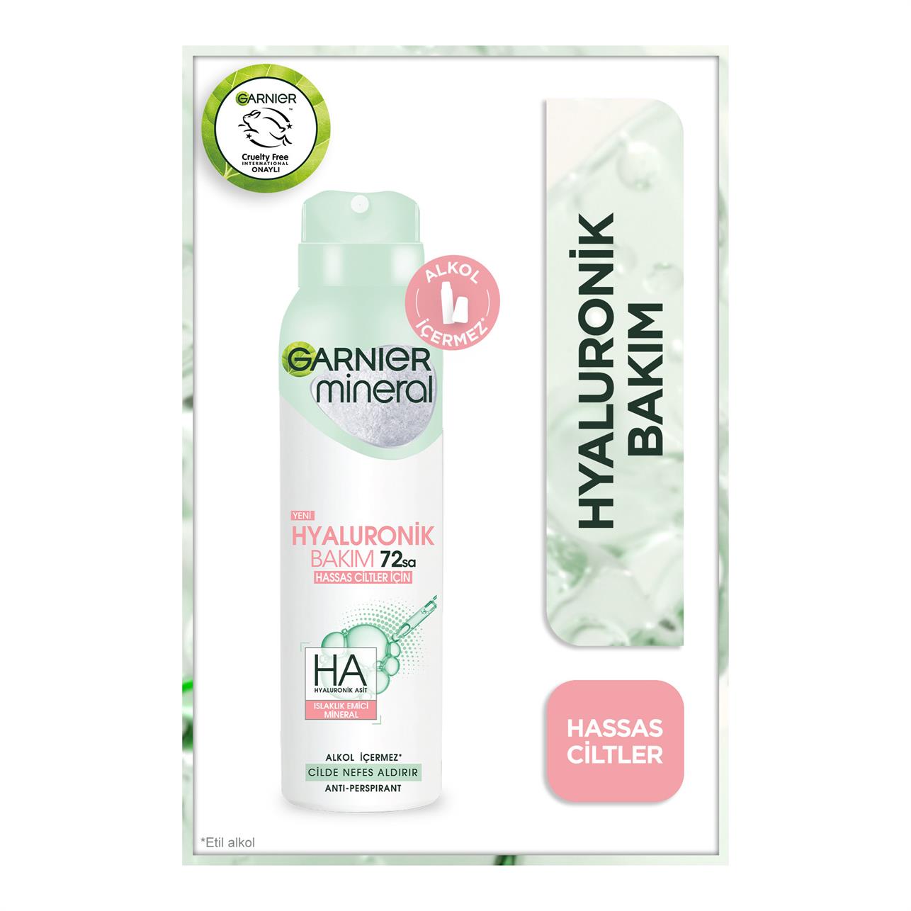 Garnier Mineral Hyaluron Bakım Deodorant Kadın 150ml
