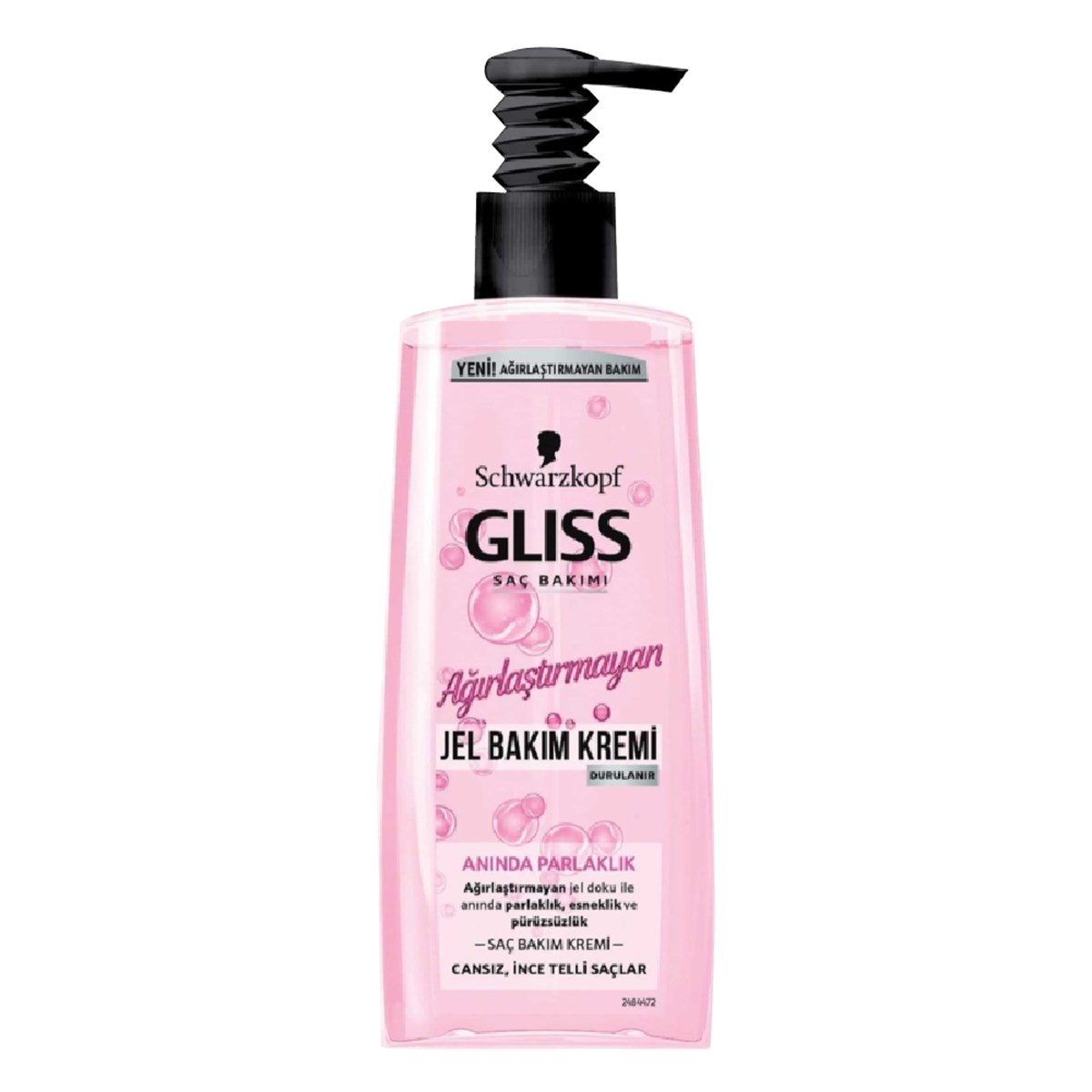 Gliss Ağırlaştırmayan Jel Saç Bakım Kremi Anında Parlaklık 200ml