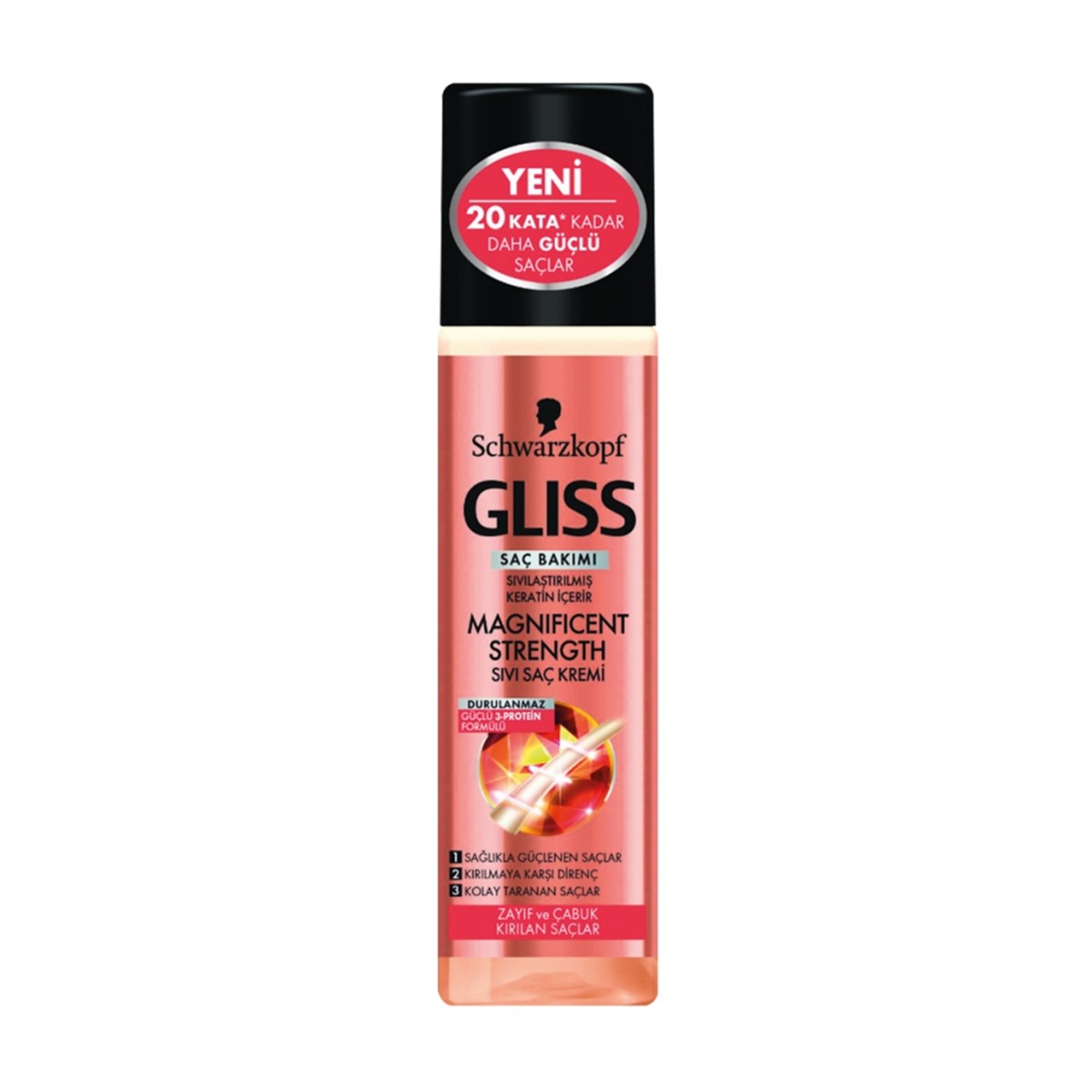 Gliss Sıvı Saç Kremi Magnificent Strenght 200 ml