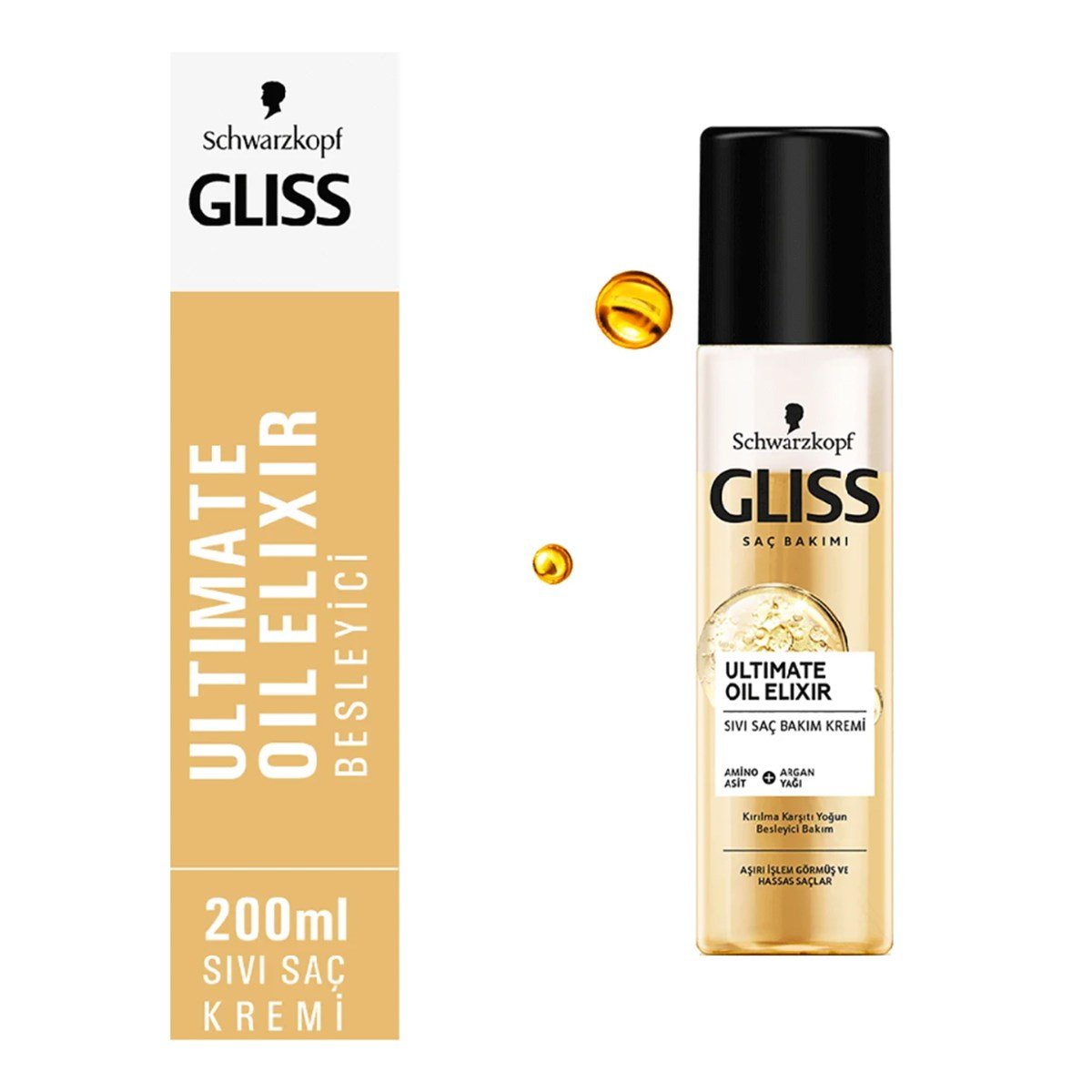 Gliss Ultimate Oil Elixir Sıvı Saç Kremi 200ml - Platin