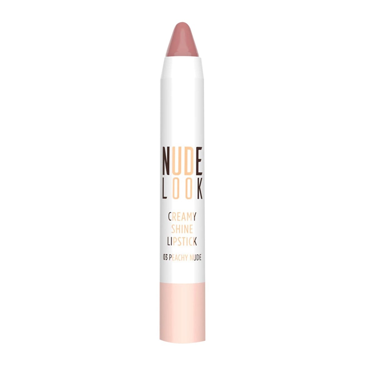 Golden Rose Nude Look Creamy Shine Lipstick 03 Peachy Nude 