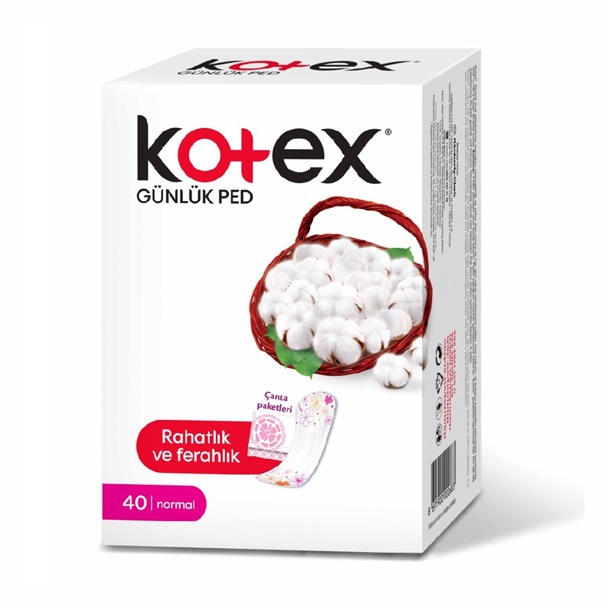 Kotex Günlük Ped Normal 40'lı - Platin