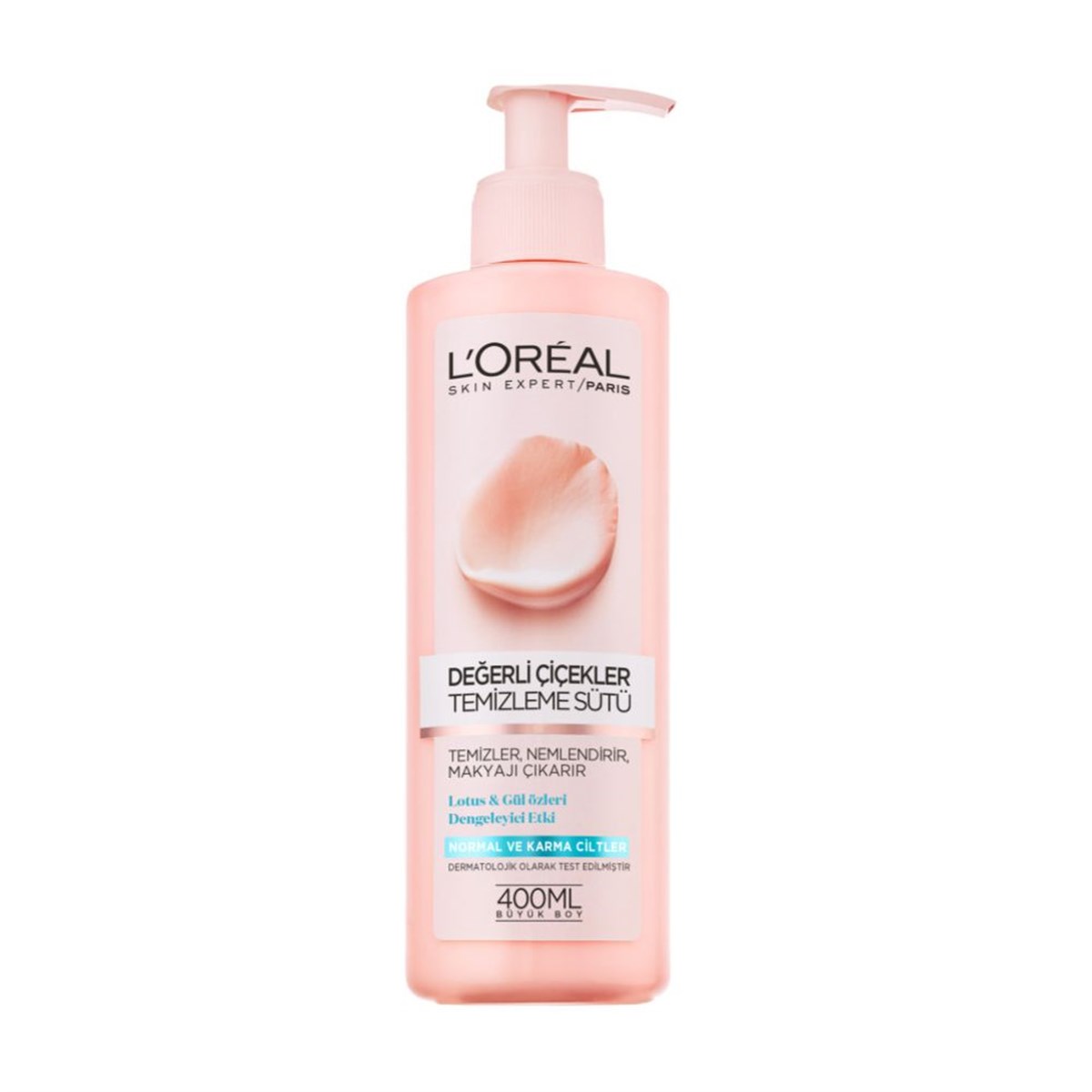 Loreal Paris Değerli Çiçekler Normal&Karma Ciltler Temizleme Sütü 400ml