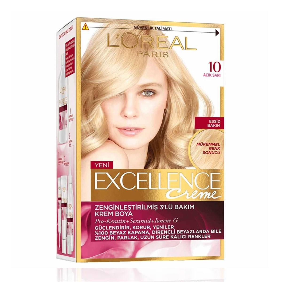 Loreal Paris Excellence Creme Saç Boyası 10 Açık Sarı - Platin