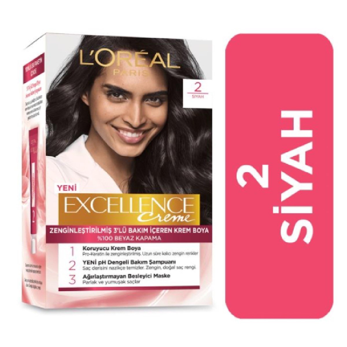 Loreal Paris Excellence Creme Set Boya Siyah 2
