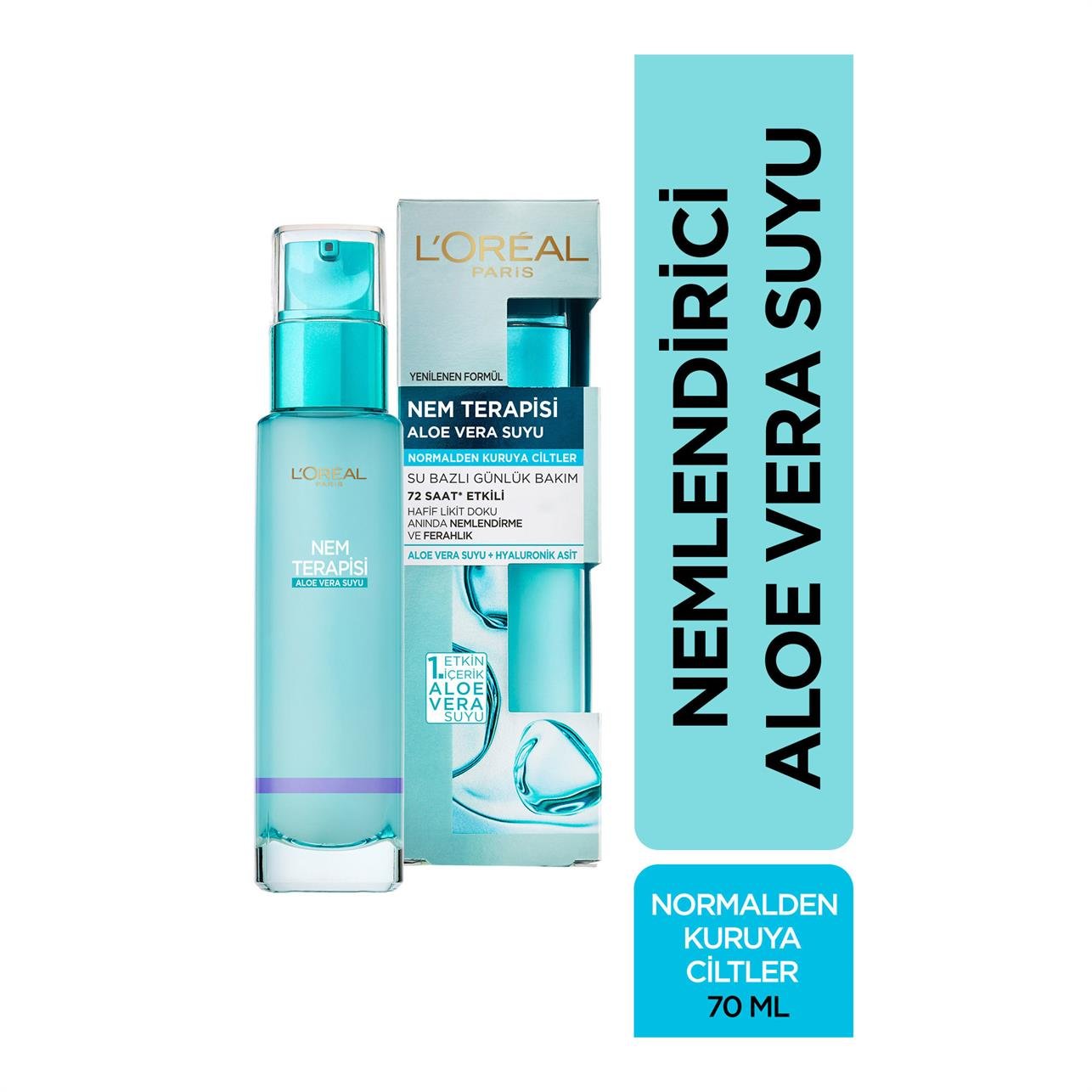 Loreal Paris Nem Terapisi Aloe Vera Suyu Normalden Kuruya Ciltler 70 ML