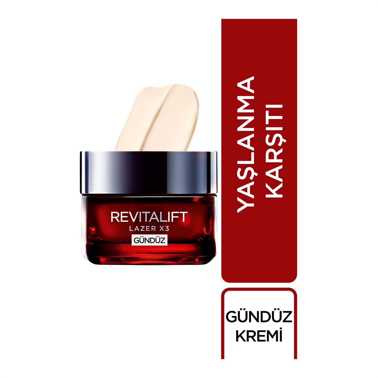 Loreal Paris Revitalift Lazer x3 Yaşlanma Karşıtı Gündüz Kremi 50 Ml.
