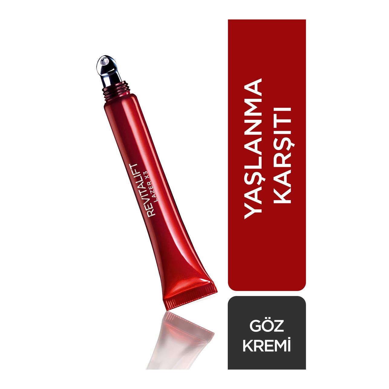 Loreal Paris Revitalift Lazer X3 Yaşlanma Karşıtı Bakım Göz Kremi