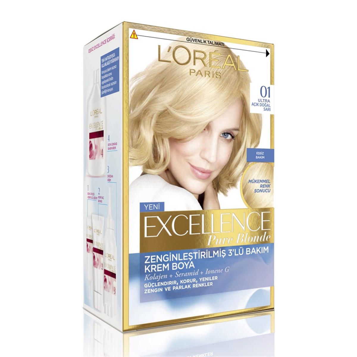 Loreal Paris Excellence Set Boya Blonde Supreme 01 - Platin