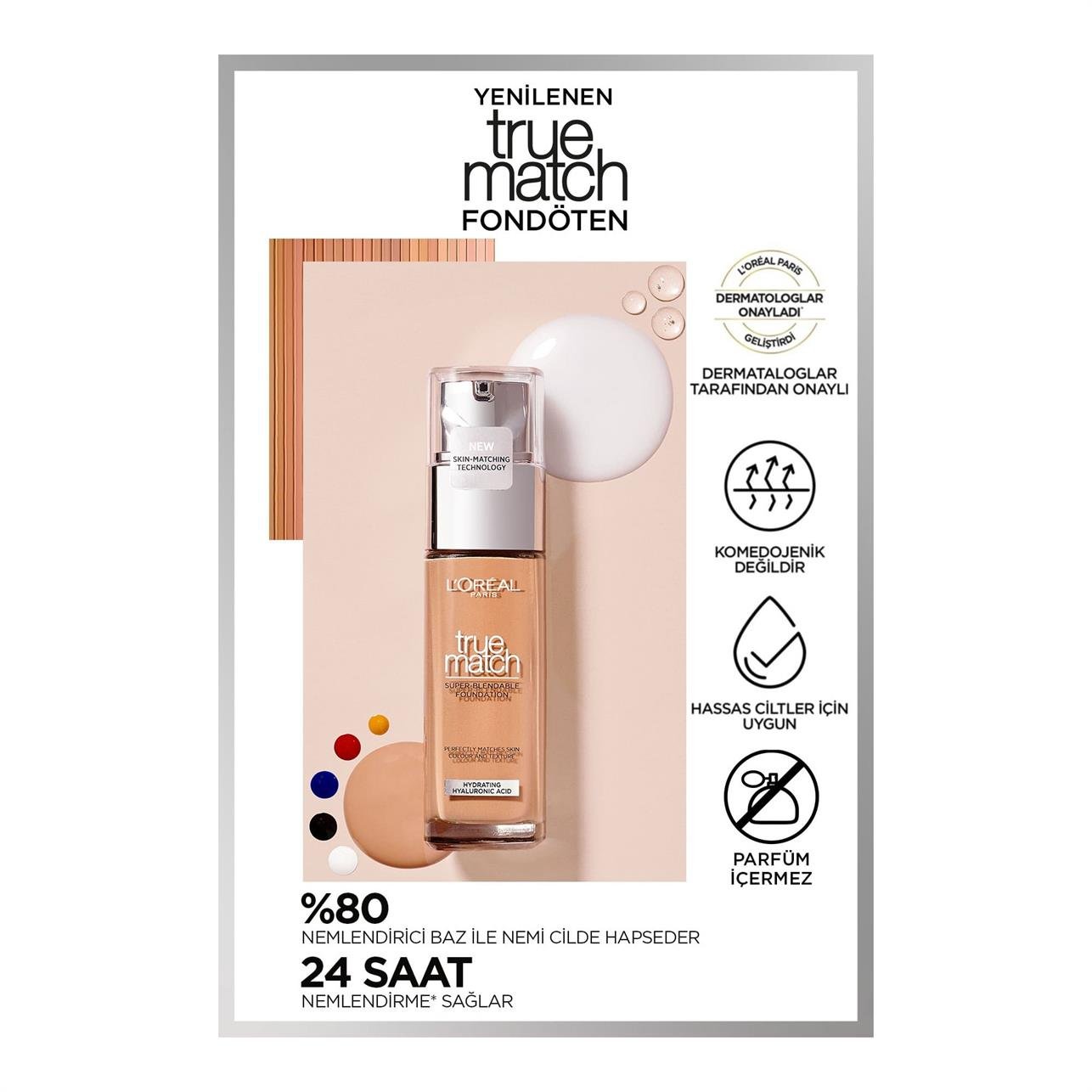 Loreal Paris True Match Fondöten1.5.N Linen