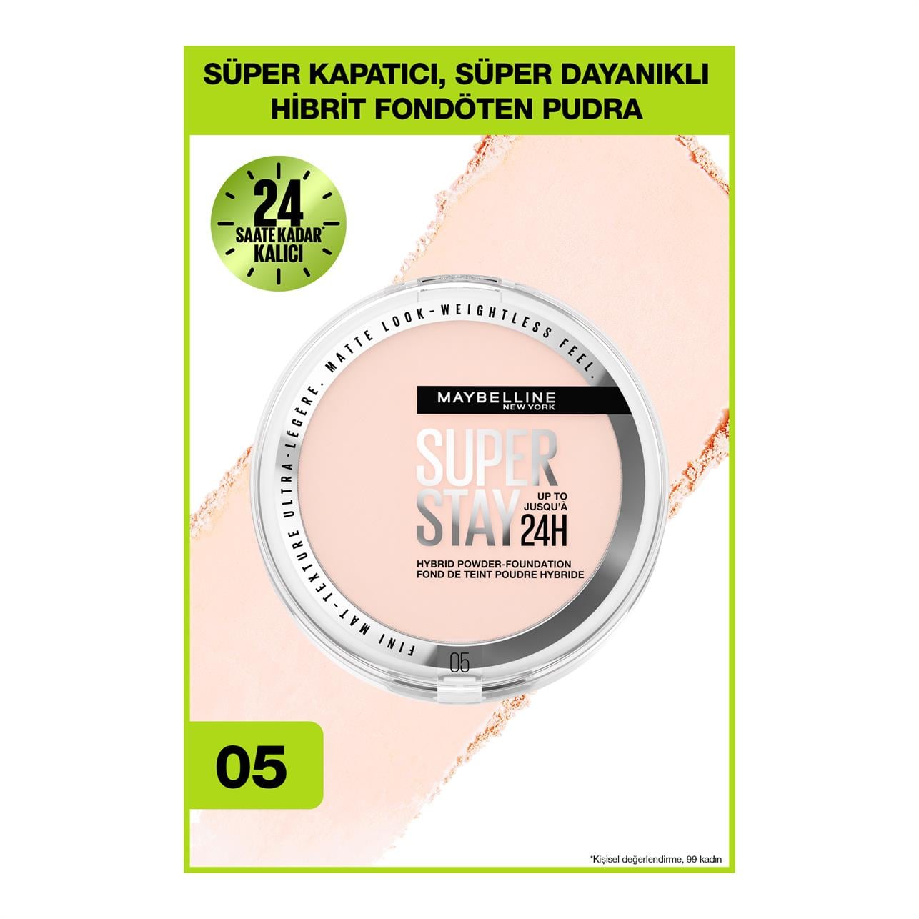 Maybelline New York Super Stay Hibrit Pudra-Fondöten 05