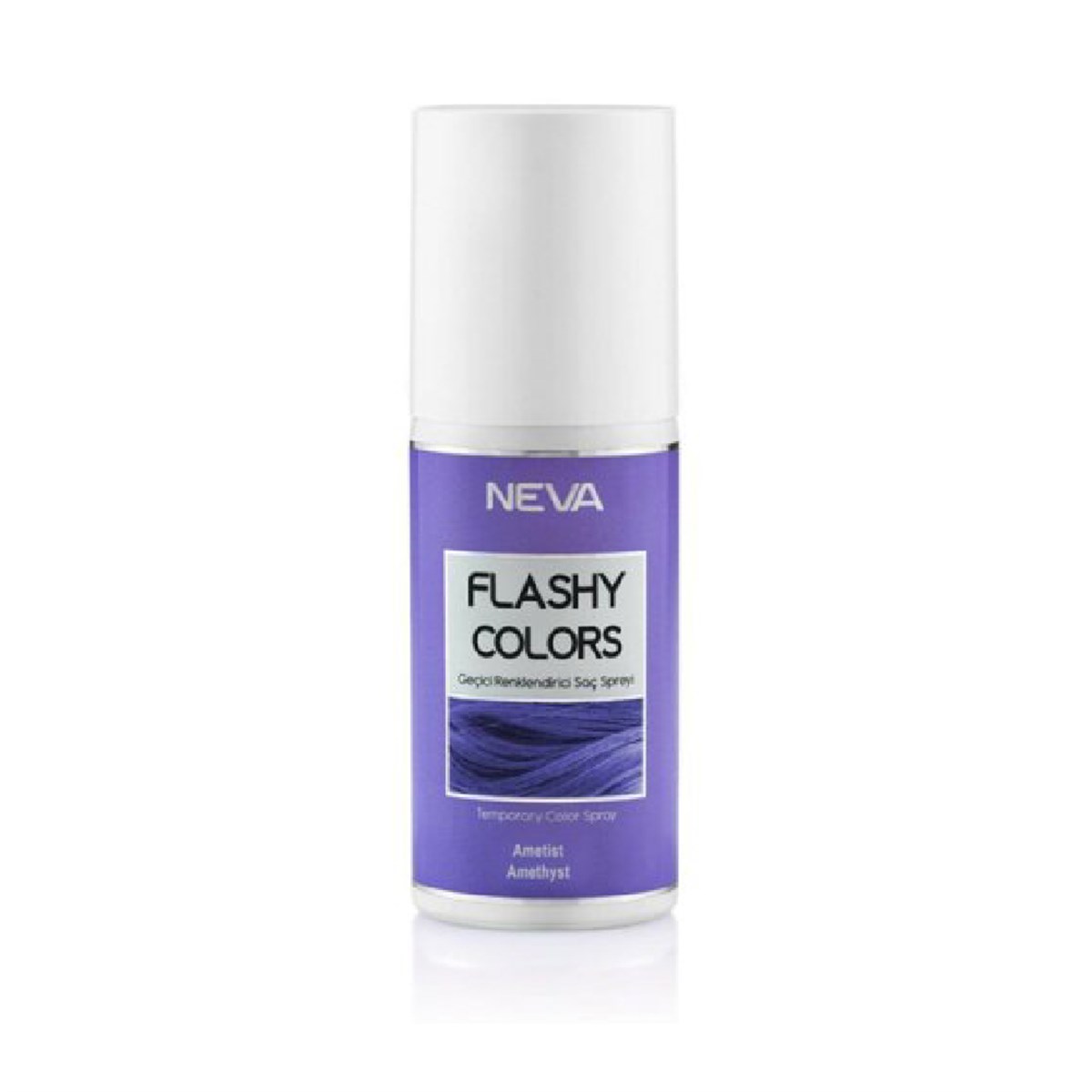 Neva Flashy Colors Geçici Renklendirici Saç Spreyi Ametist  75 ml 