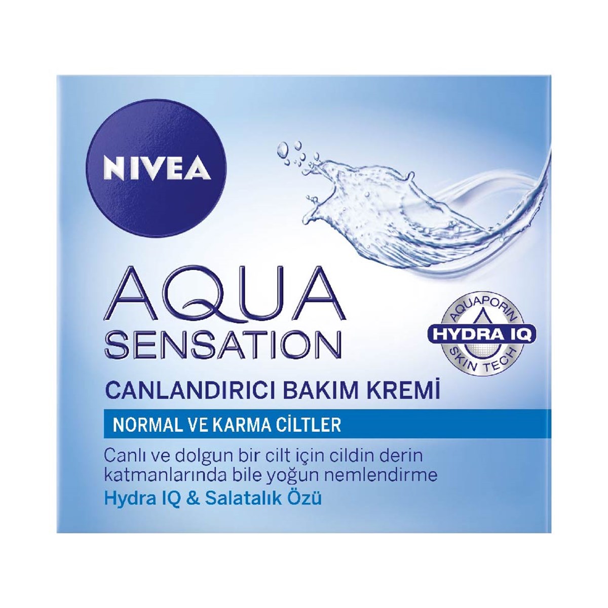 Nivea Aqua Sensation Canlandırıcı Bakım Kremi - Platin