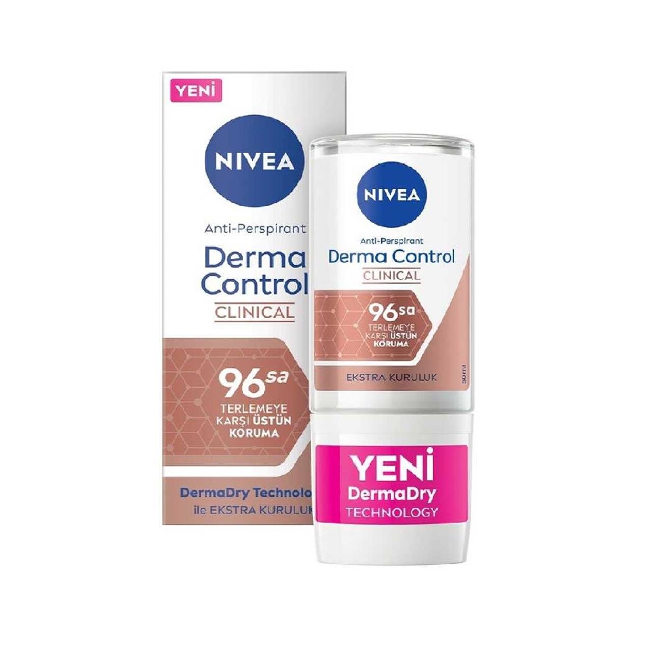 Nivea Derma Control Clinical Roll-On Kadın 50 ml