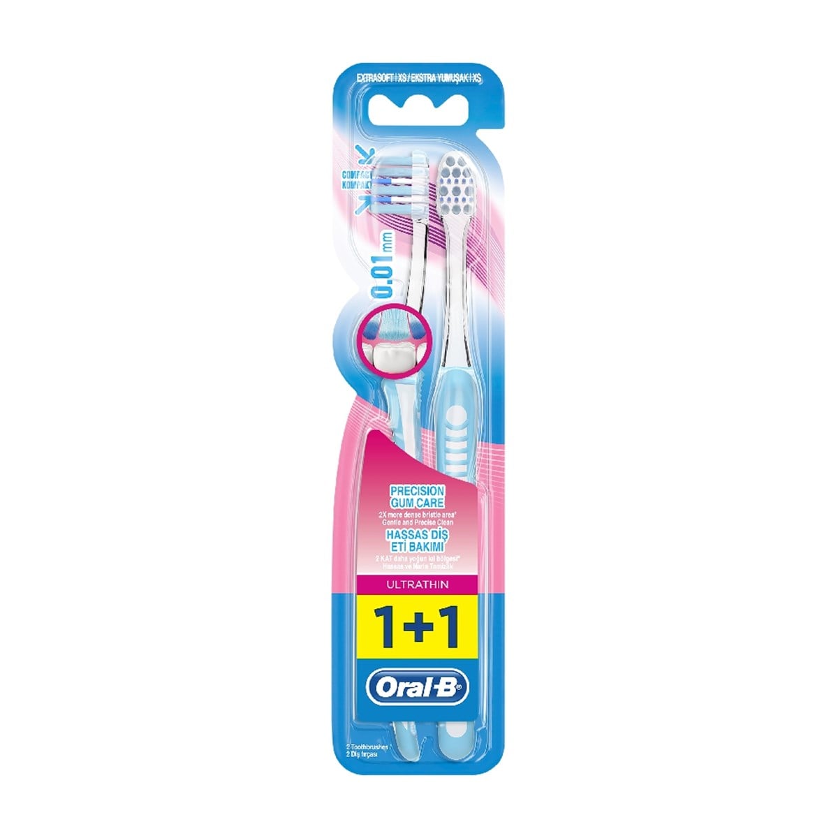 Oral-B UltraThin Kompakt Hassas Diş Eti Bakımı Diş Fırçası 2'li