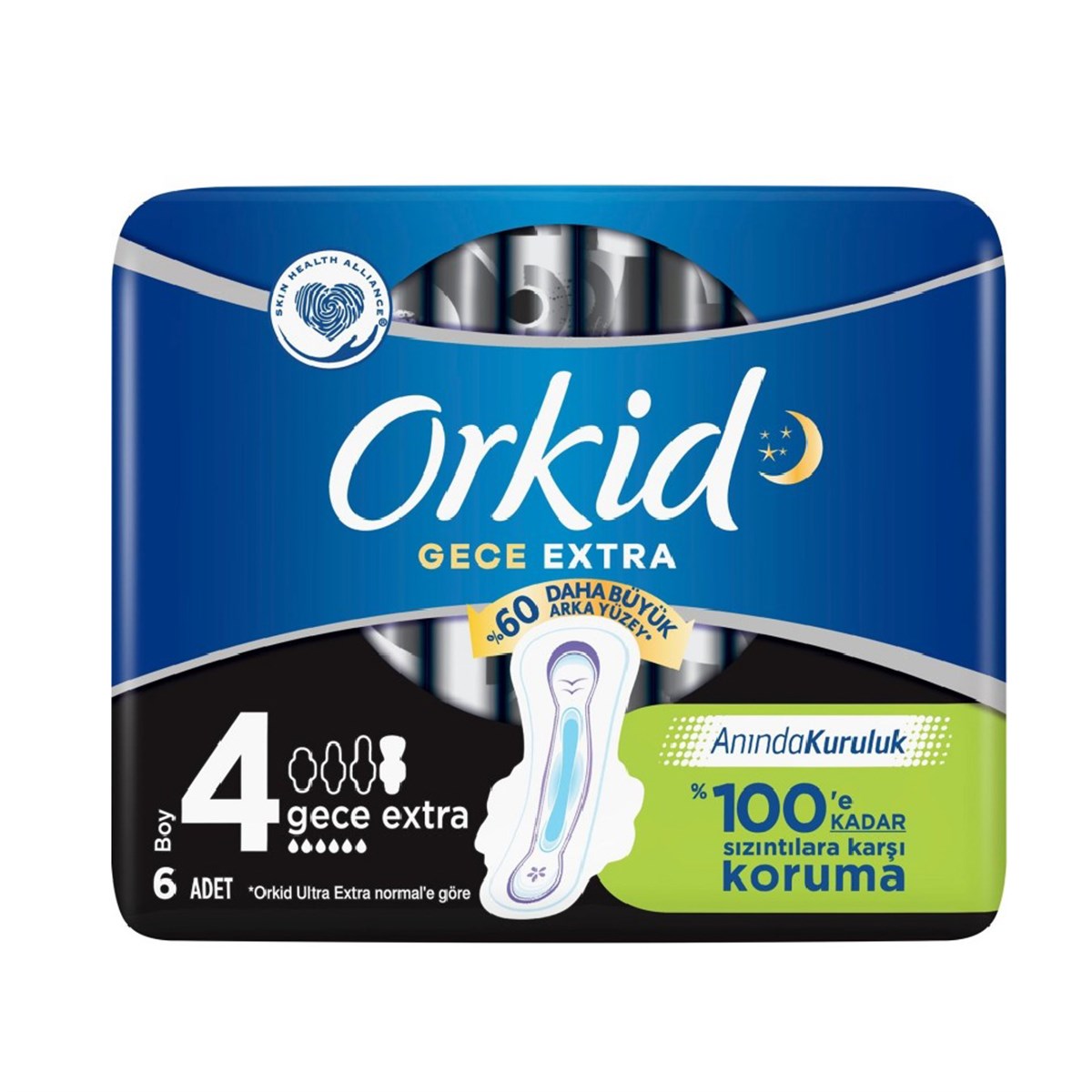Orkid Ultra Extra Hijyenik Ped Gece 6'lı Paket