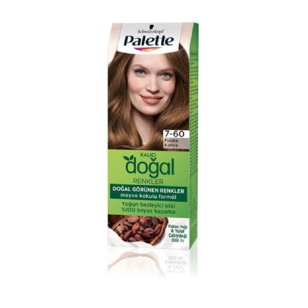 Palette Kalıcı Doğal Renkler Set Boya Fındık Kahve 7-60