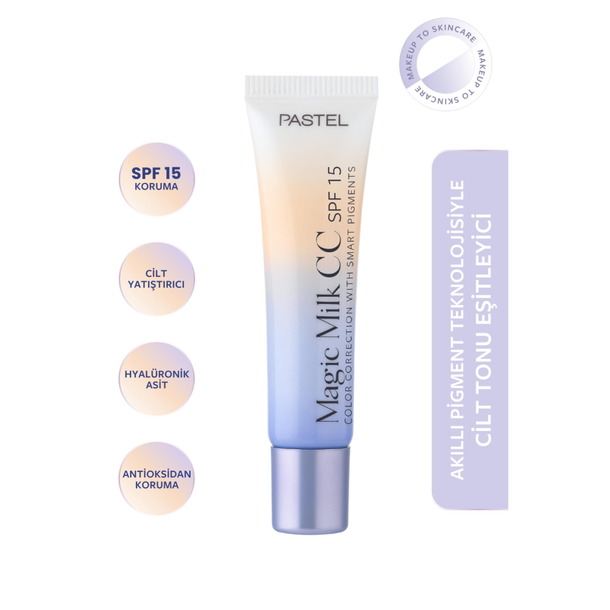 Pastel Magic Milk CC Krem Cilt Tonu Eşitleyici 50 / Light Medium