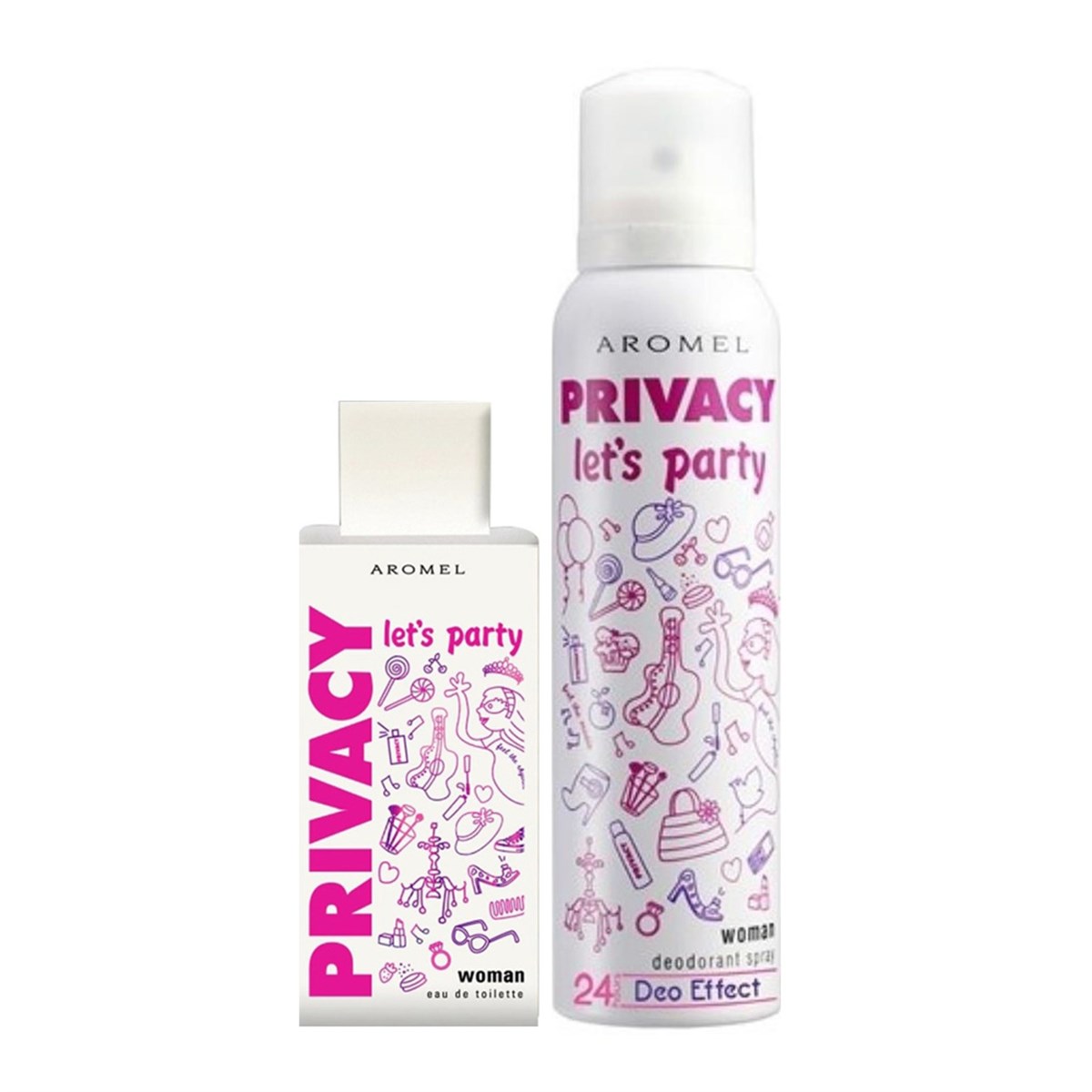 Privacy Let's Party Kadın Parfüm 100ml + Privacy Let's Party Kadın  Deodorant 150ml - Platin